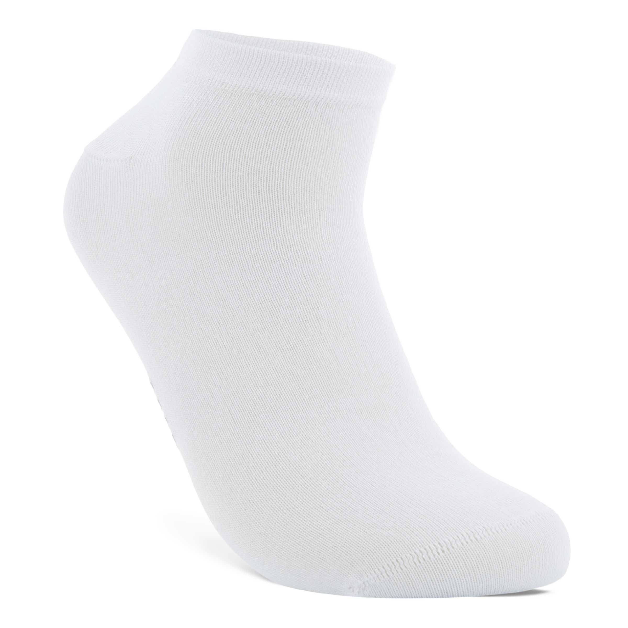 Unisex ECCO® Soft Touch No-Show Socks (2-Pack) - White - Main