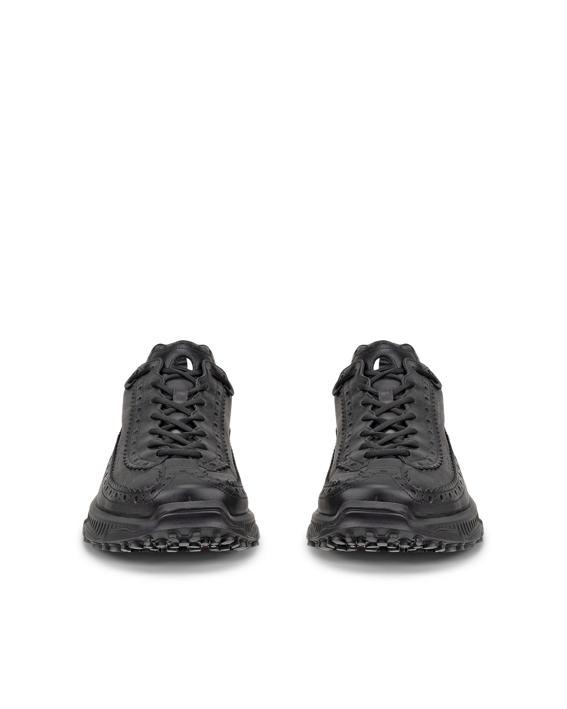 Męskie skórzane sneakersy na platformie ECCO® RECEPTOR XP - Czarny - Outside