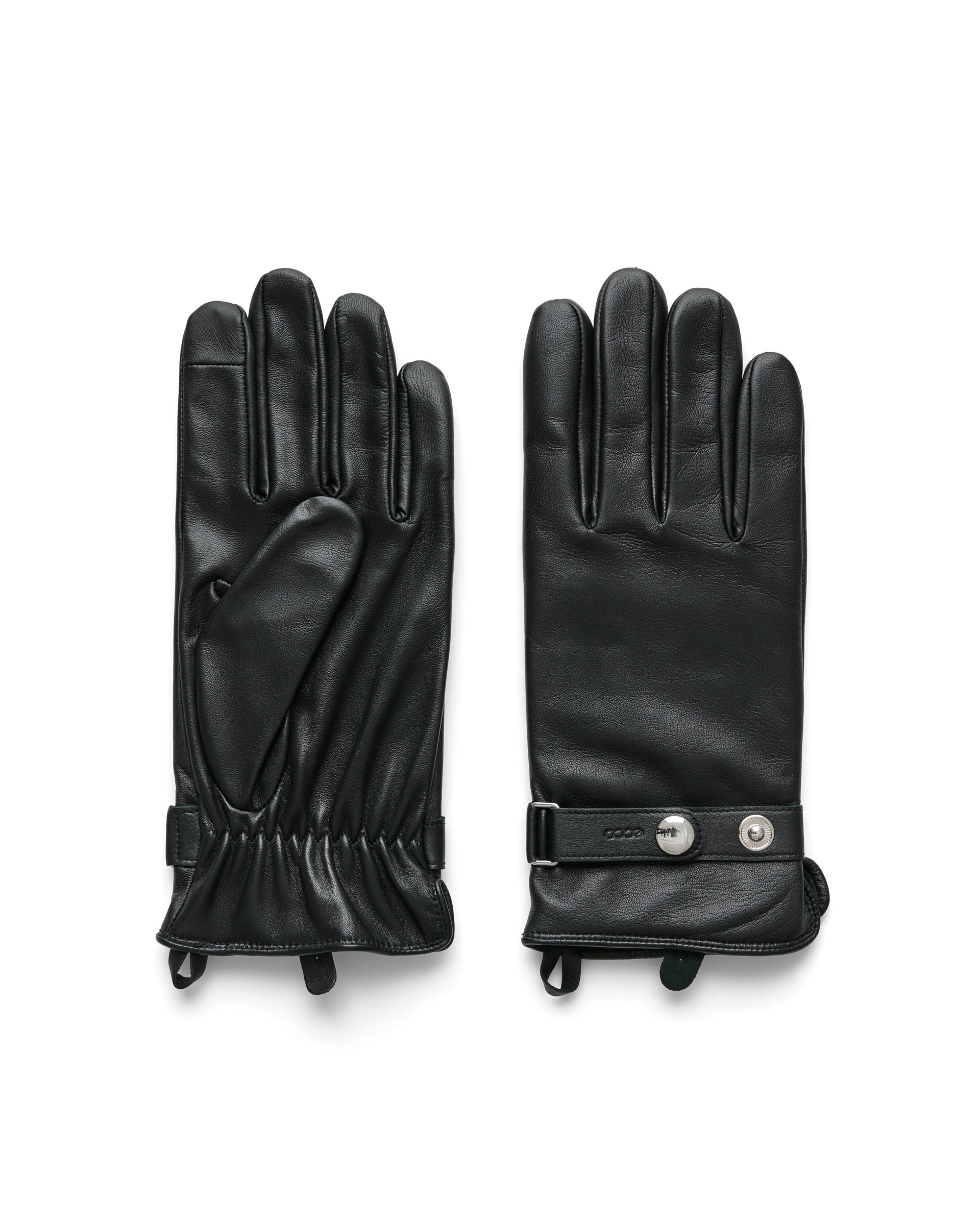 Moški usnjene rokavice ECCO® Gloves - Črna - Main