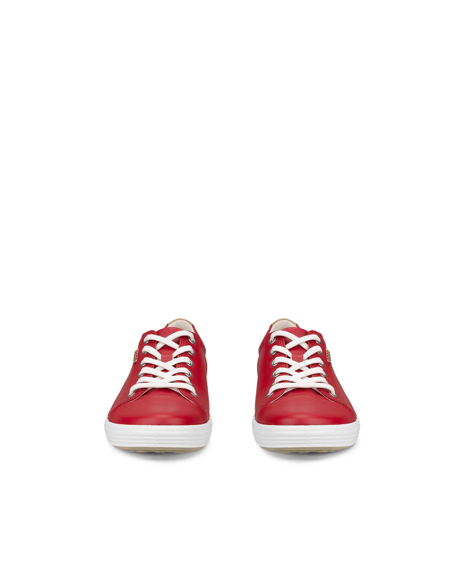ECCO® SOFT 7 Damen Ledersneaker - Rot - Front pair