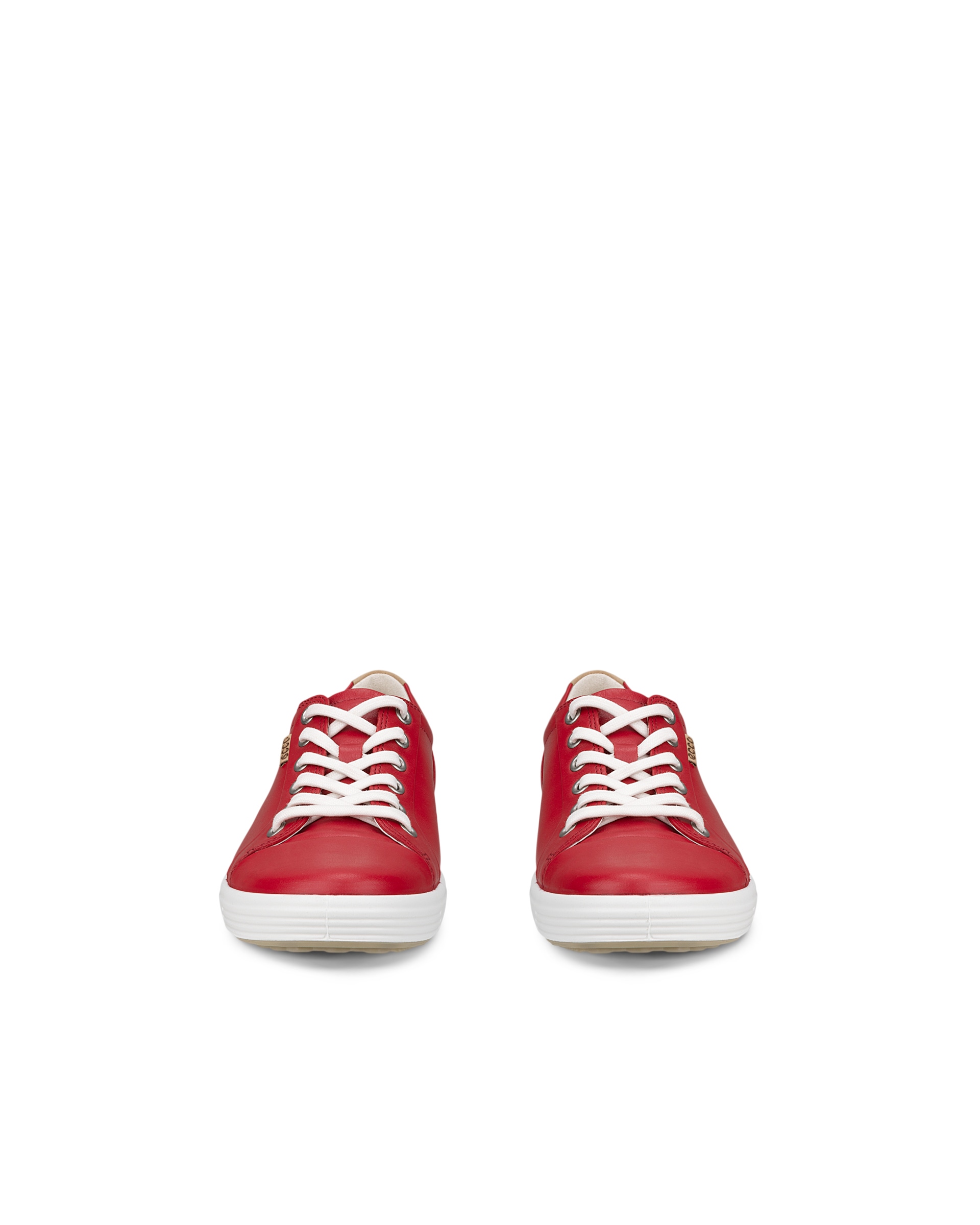 ECCO® SOFT 7 Damen Ledersneaker - Rot - Front pair