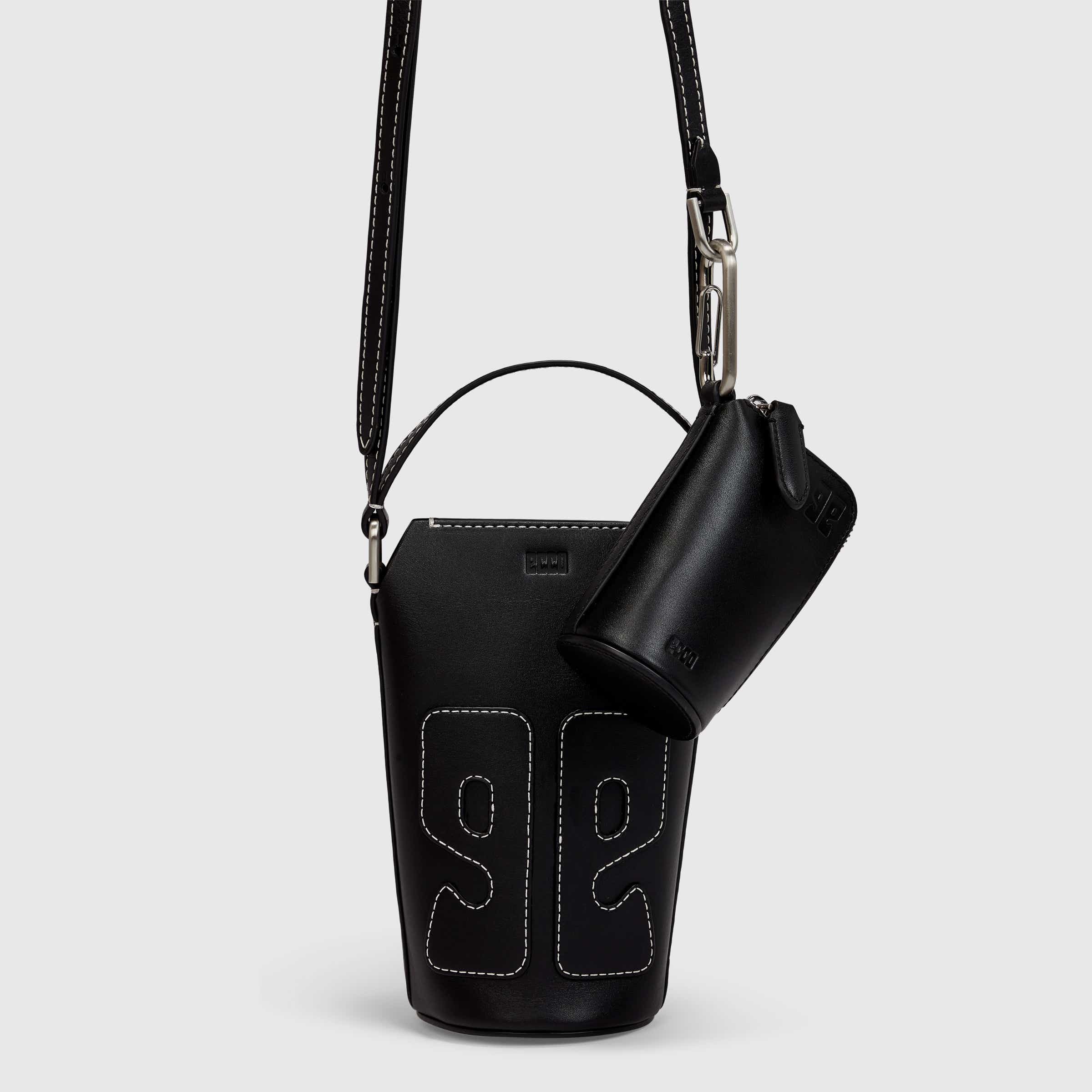 ECCO® E Leather Crossbody Bag - Black - Detail-1