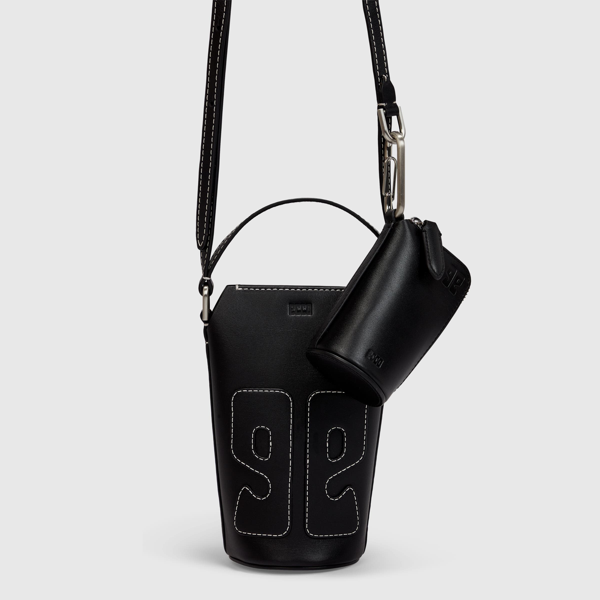 ECCO® E Leather Crossbody Bag - Black - Detail-1