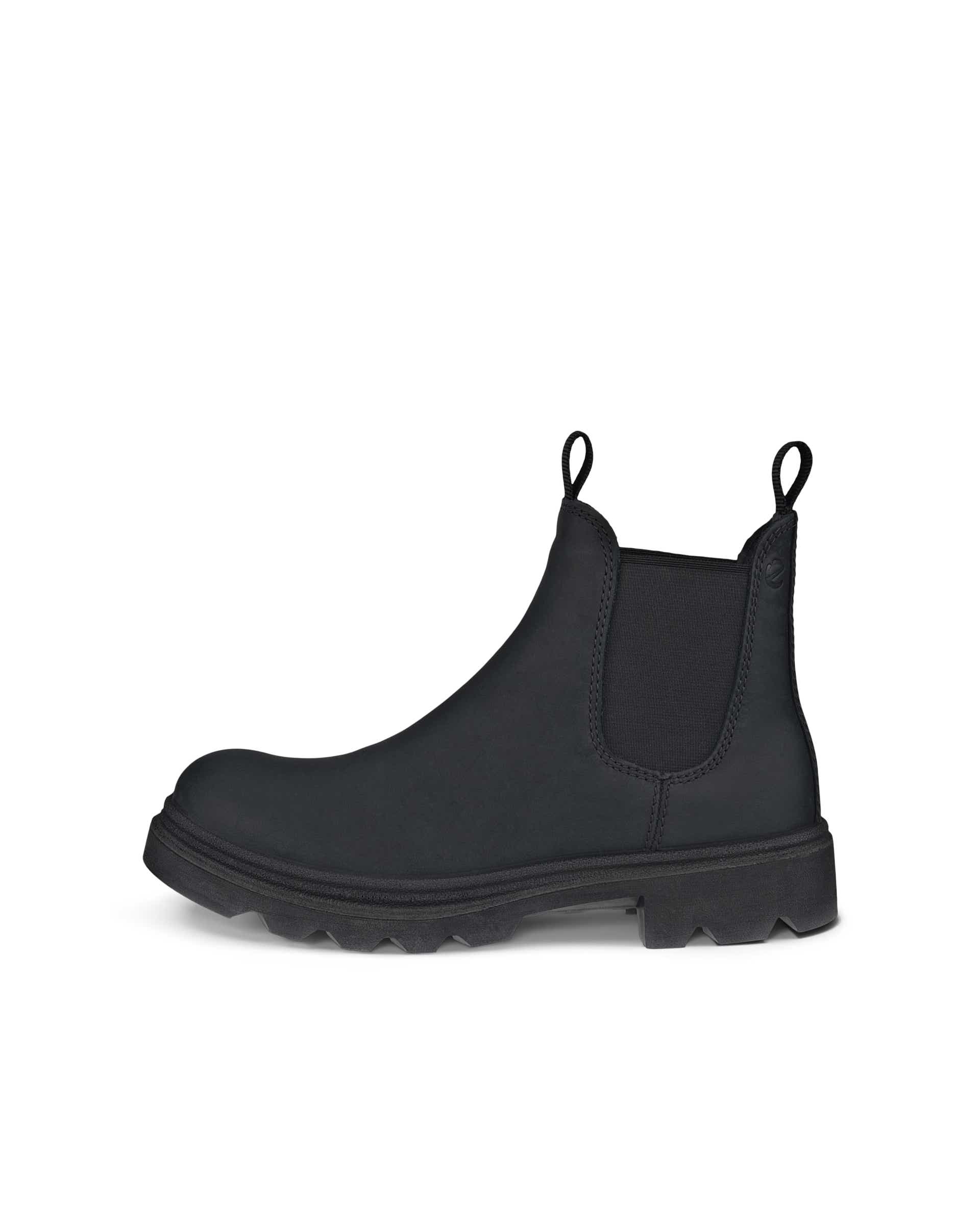 ECCO® Grainer Dames nubuck Chelsea boot - Zwart - Outside