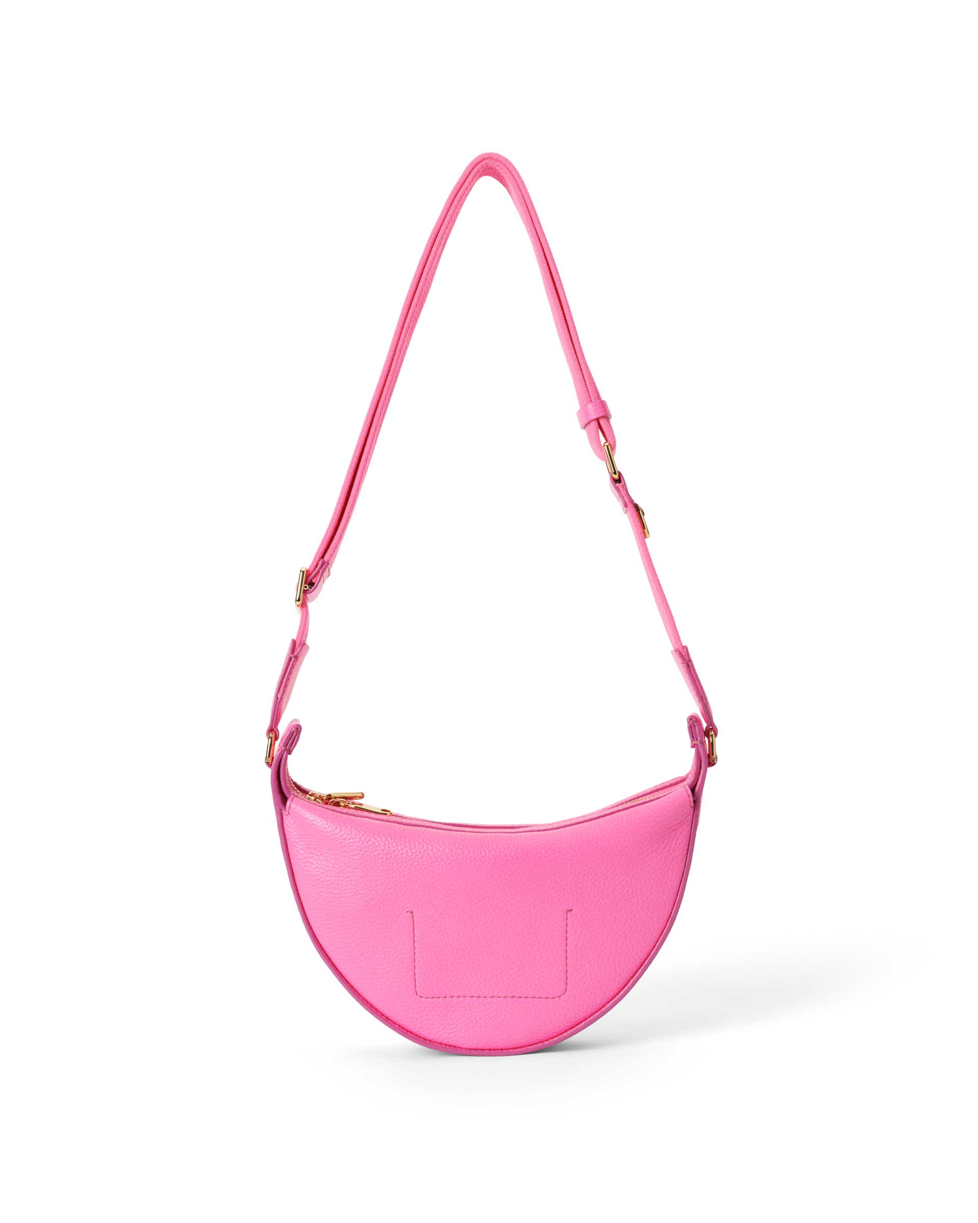 ECCO® Small Fortune Leather Shoulder & Crossbody Bag - Pink - Back