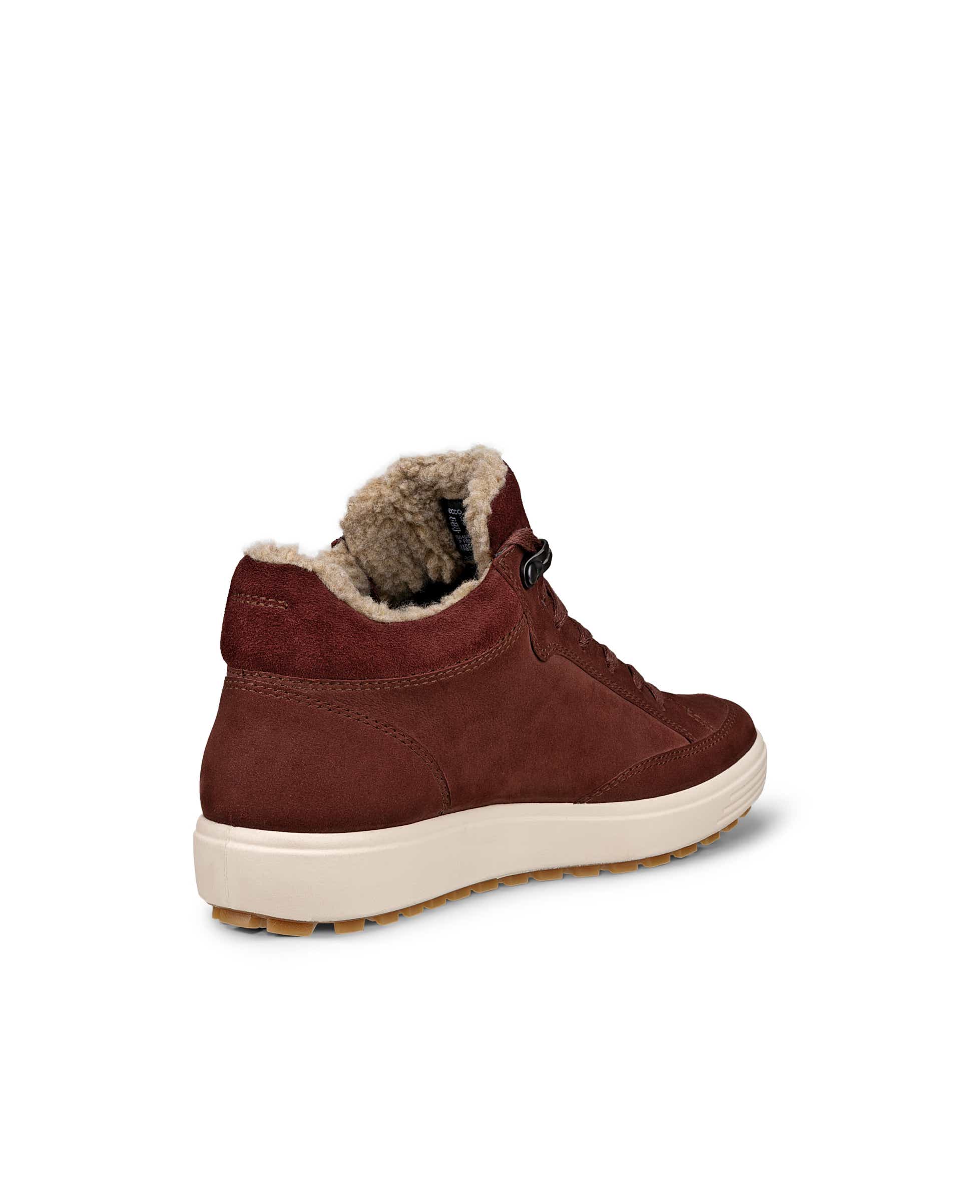 Women's ECCO® Soft 7 Tred Nubuck Gore-Tex Mid-Cut Boot - Brown - Back
