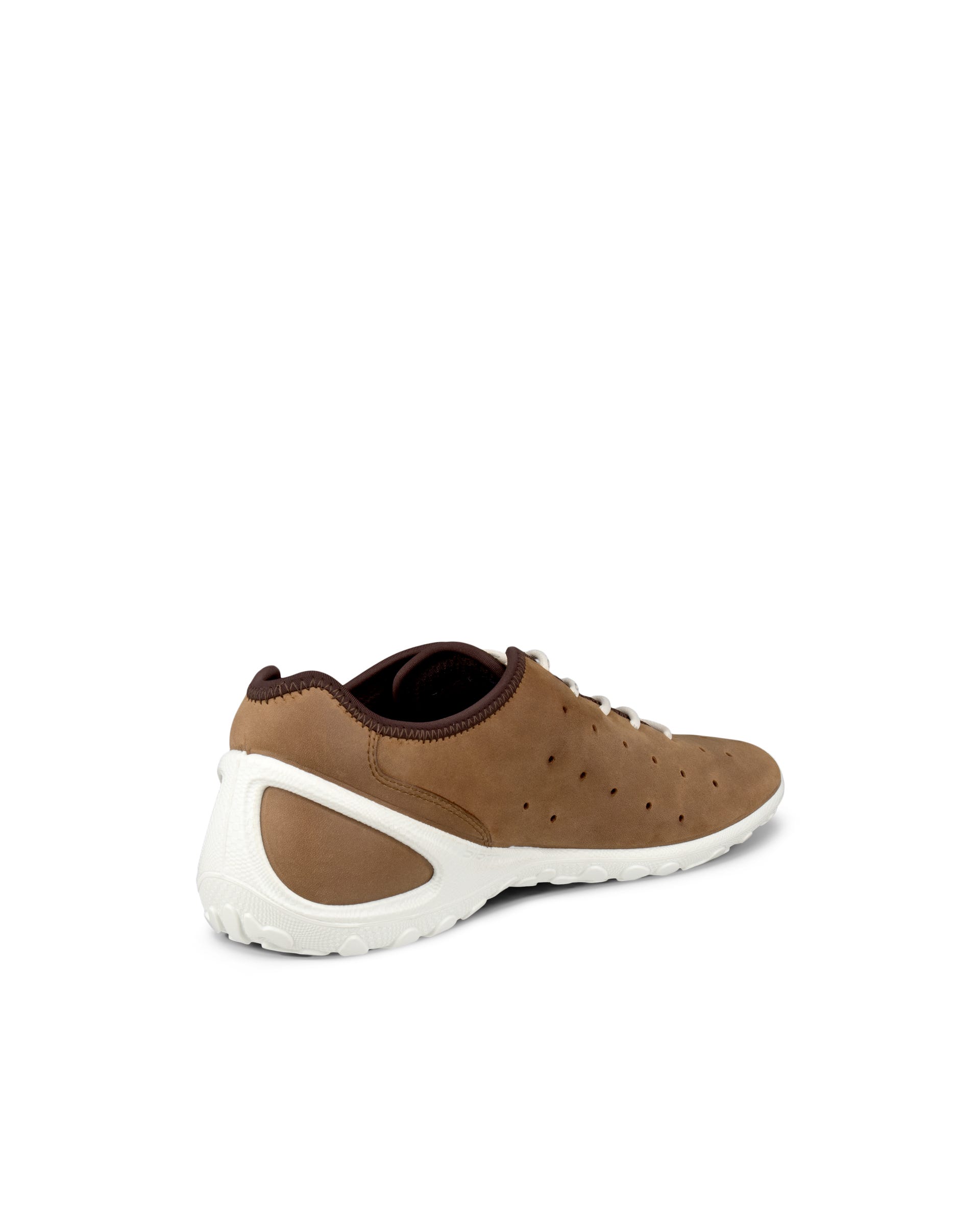 Męskie sznurowane buty z nubuku ECCO® BIOM EVERYDAY - Brązowy - Outside