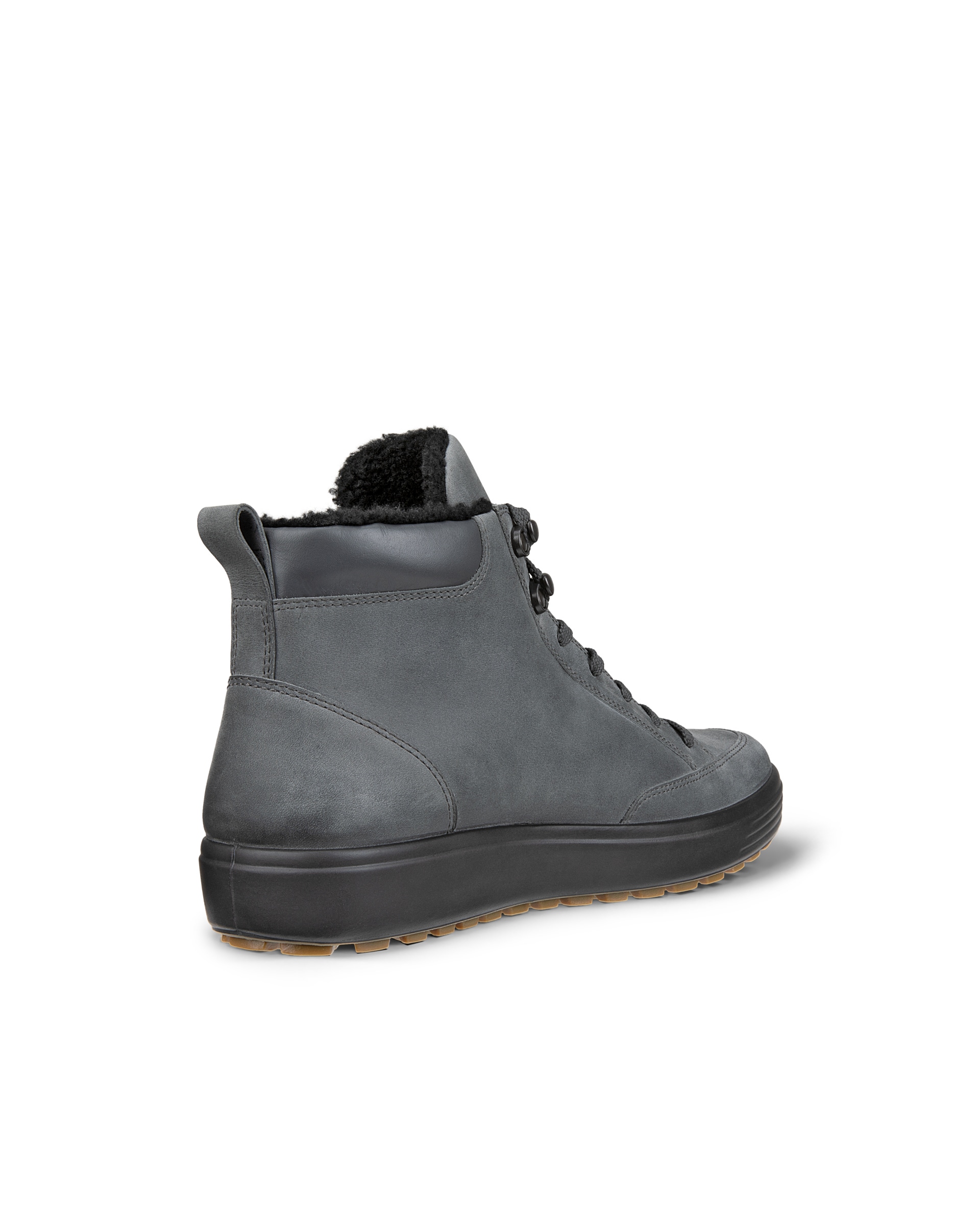Men's ECCOยฎ Soft 7 Tred Nubuck Gore-Tex Mid-Cut Boot - Grey - Back