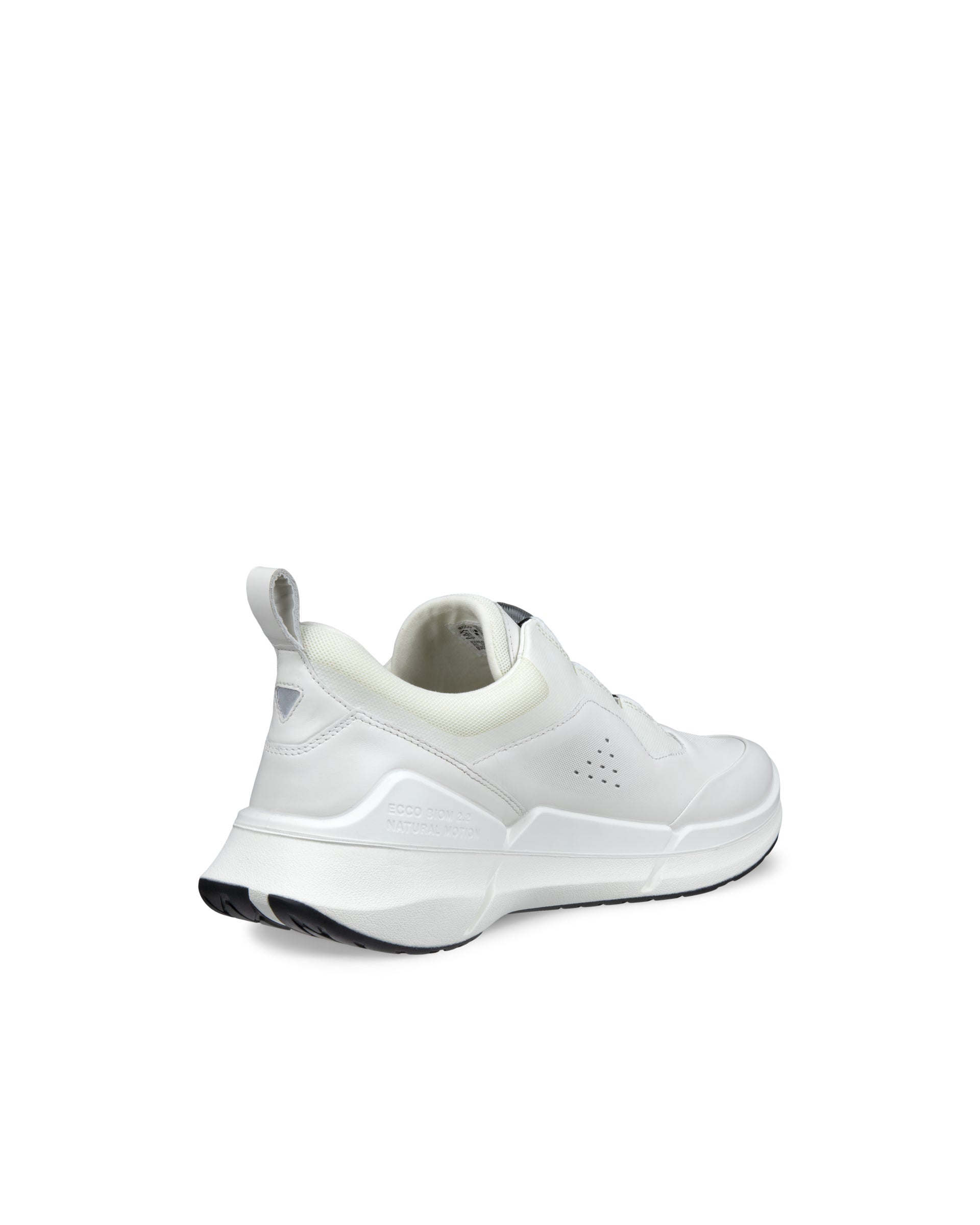 Men's ECCO® Biom 2.2 BOA Leather Sneaker - White - Back