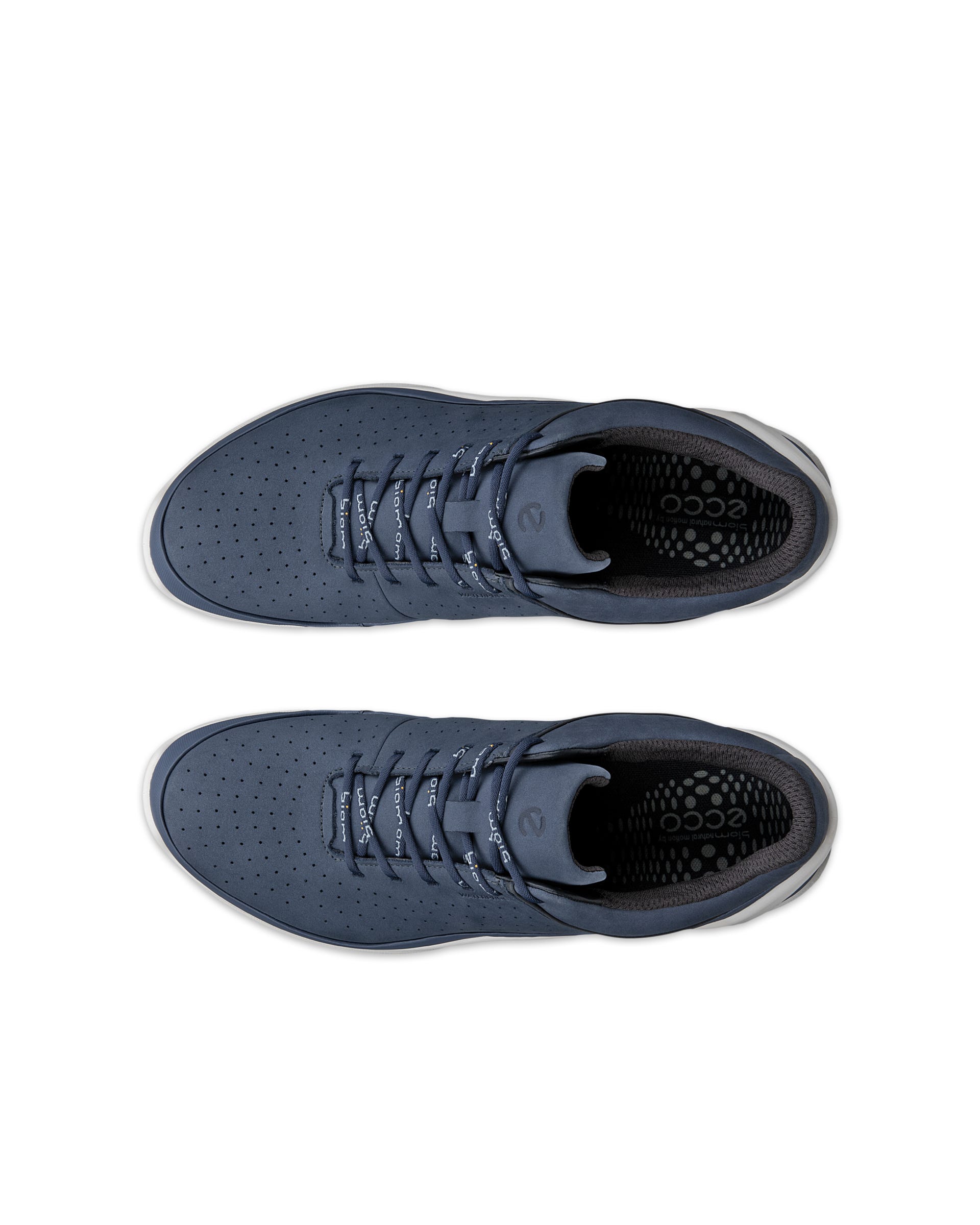 Men's ECCO® BIOM ENERGI Nubuck Waterproof Shoe - Blue - Outside