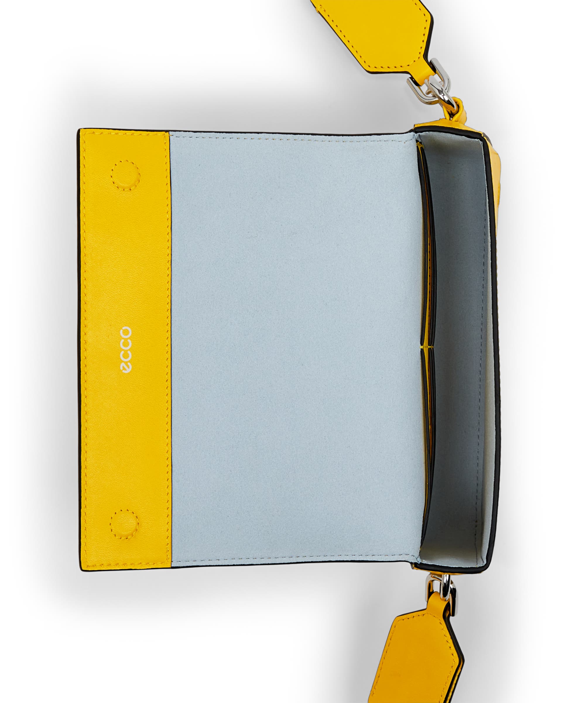 ECCO® Fingerprint Phone Bag Leather Crossbody Bag - Yellow - Birdeye