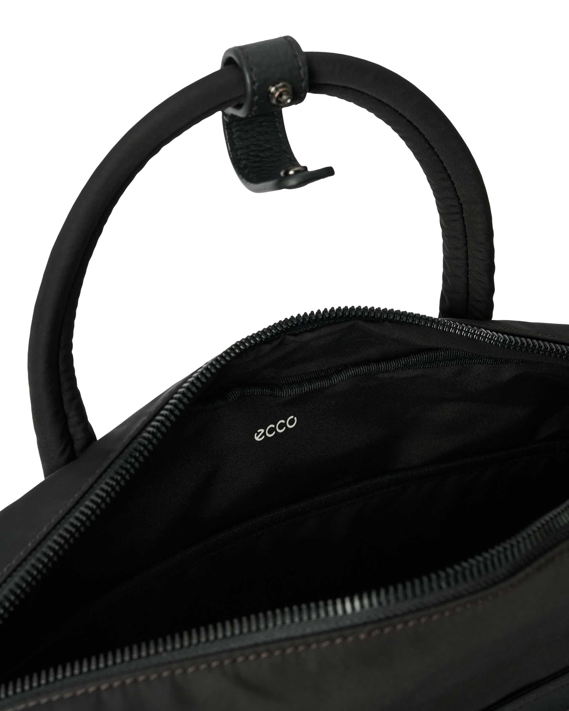 ECCO® Voyager - Leather Travel 12hr Folio Bag - Black - Inside