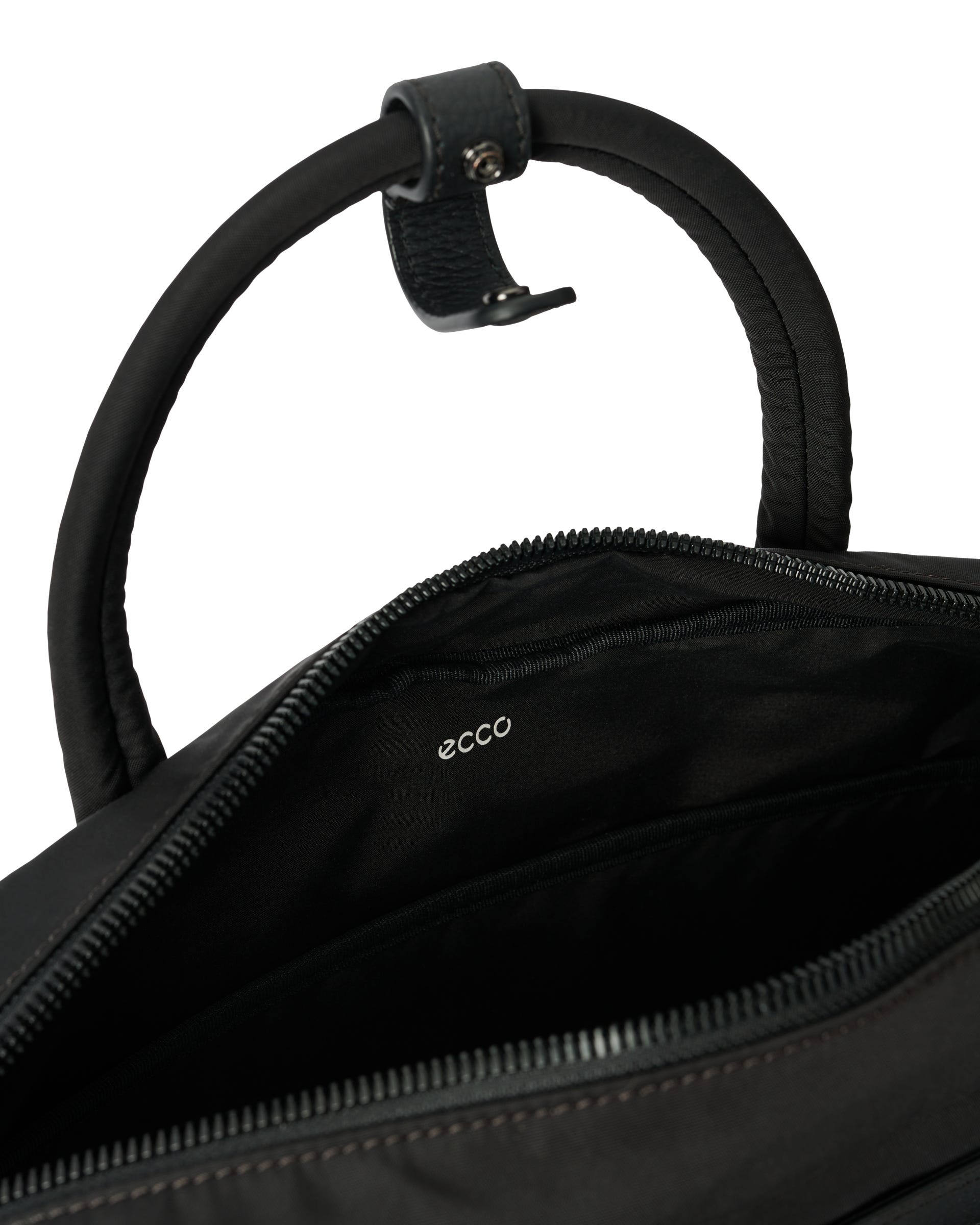 ECCO® Voyager - Leather Travel 12hr Folio Bag - Black - Inside