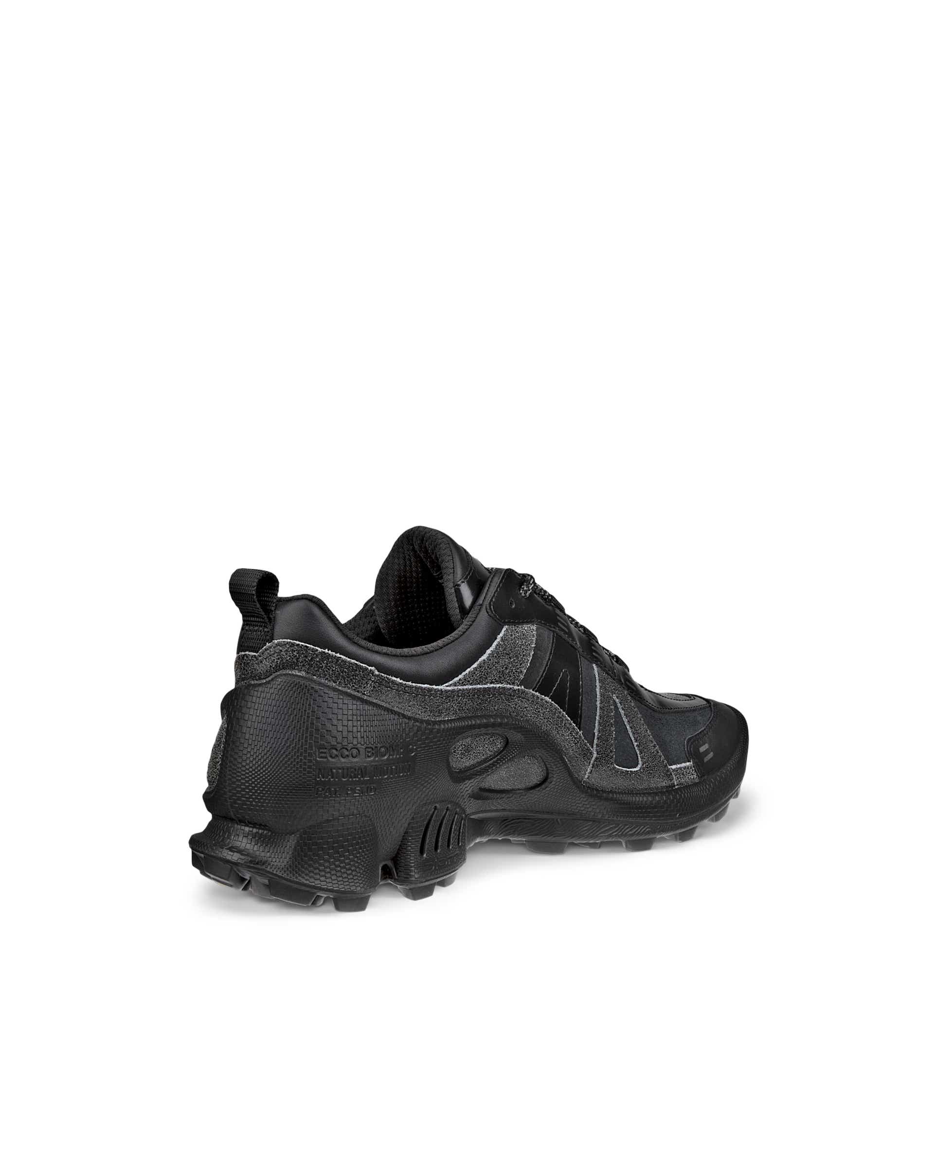 ECCO® BIOM C-Trail baskets de plein air en cuir pour homme - Noir - Back