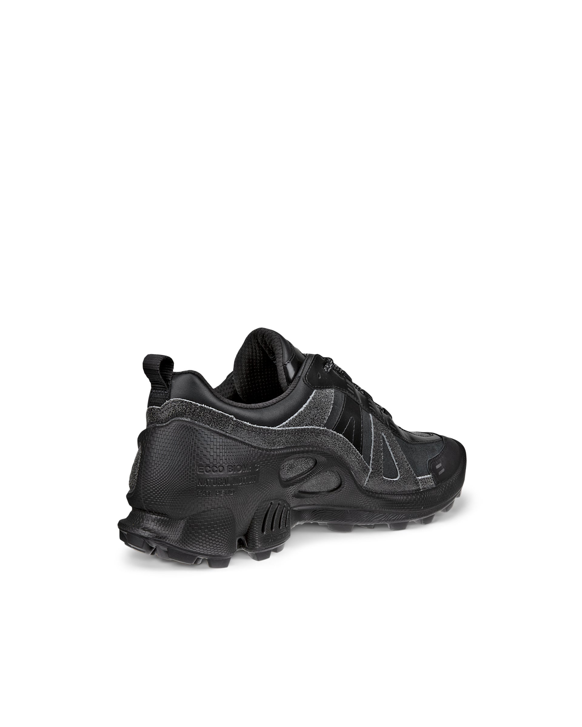 ECCO BIOM C Trail メンズ レザーアウトドアスニーカー - ブラック - Back