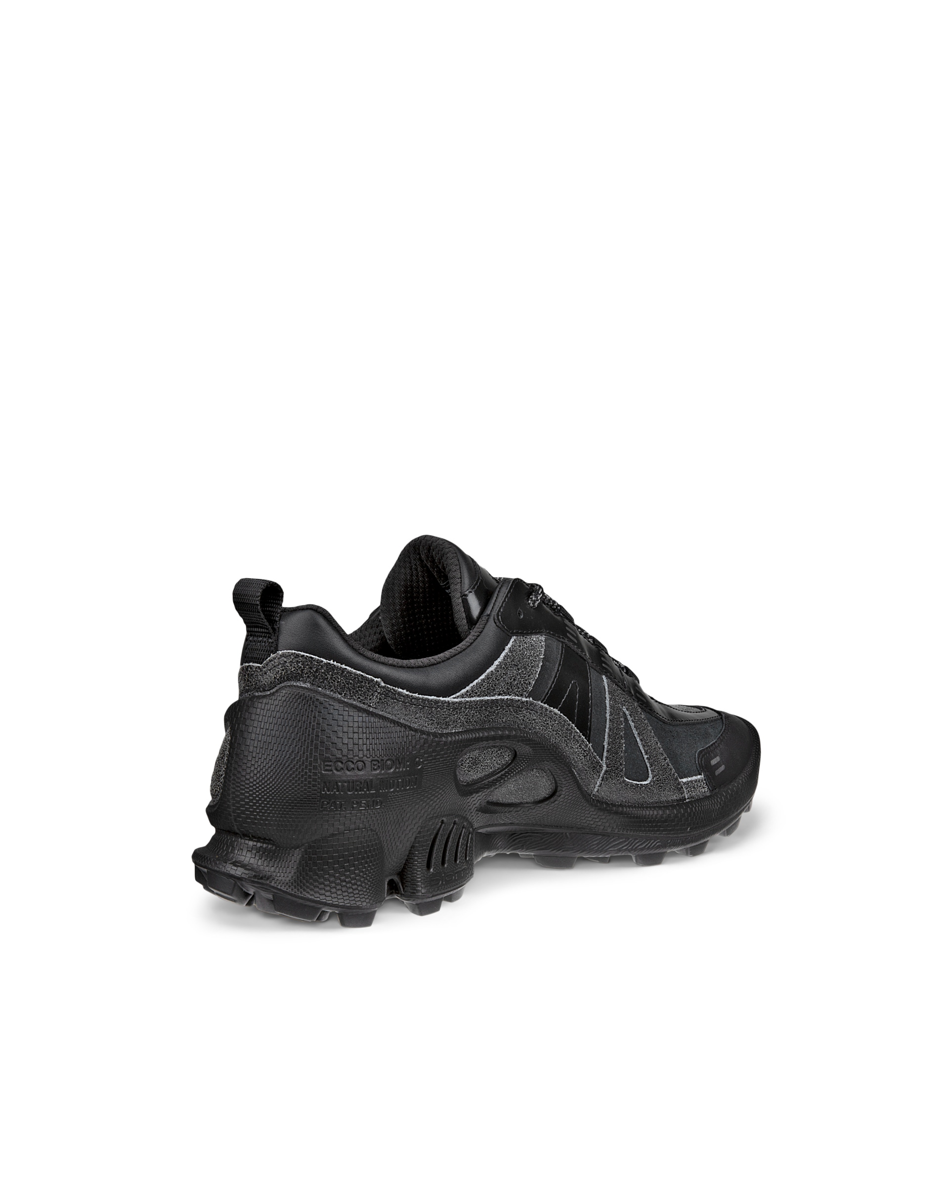ECCO® BIOM C-Trail baskets de plein air en cuir pour homme - Noir - Back