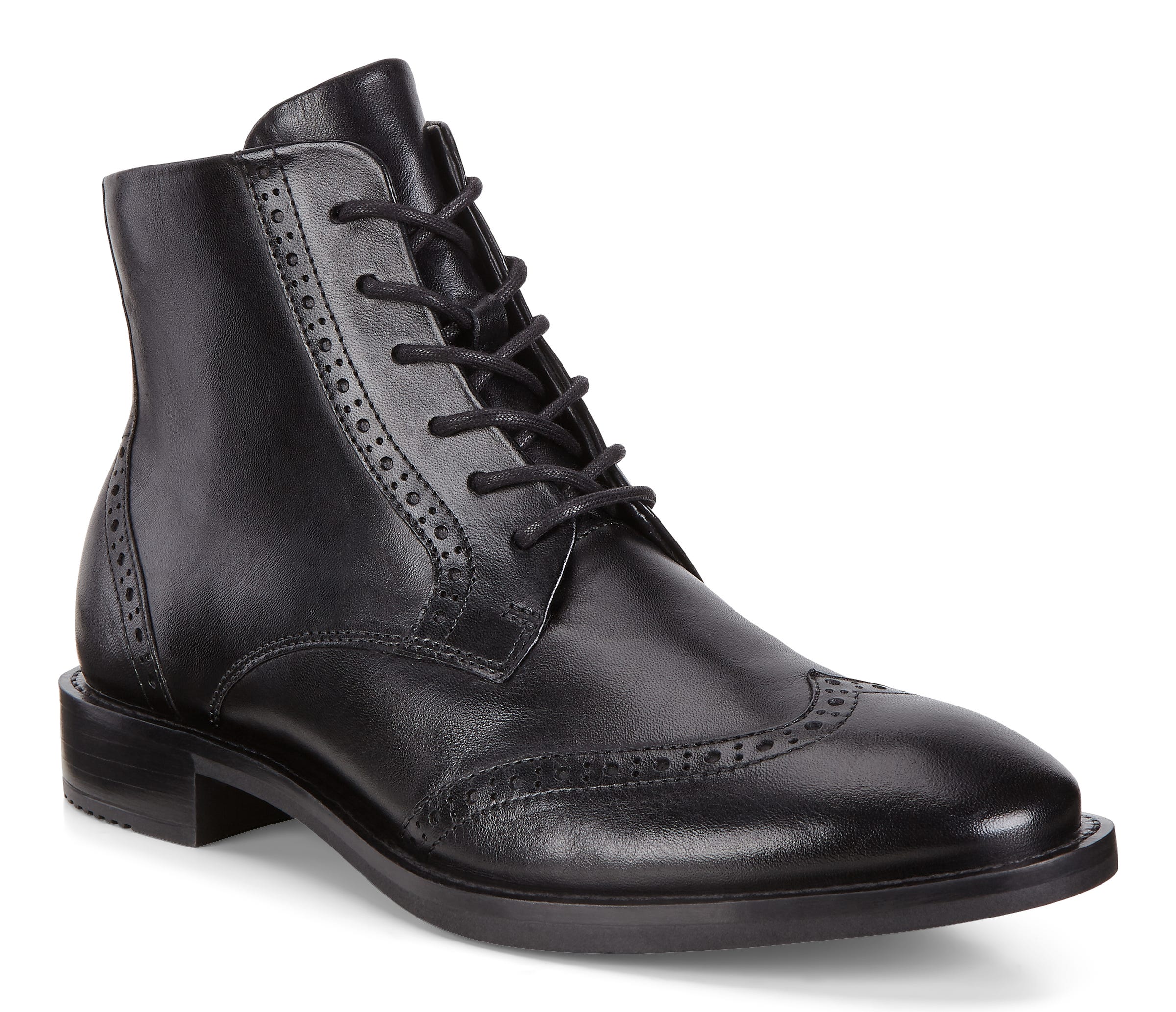 Women's ECCO® Sartorelle 25 Tailored Leather Ankle Boot - Black - Main