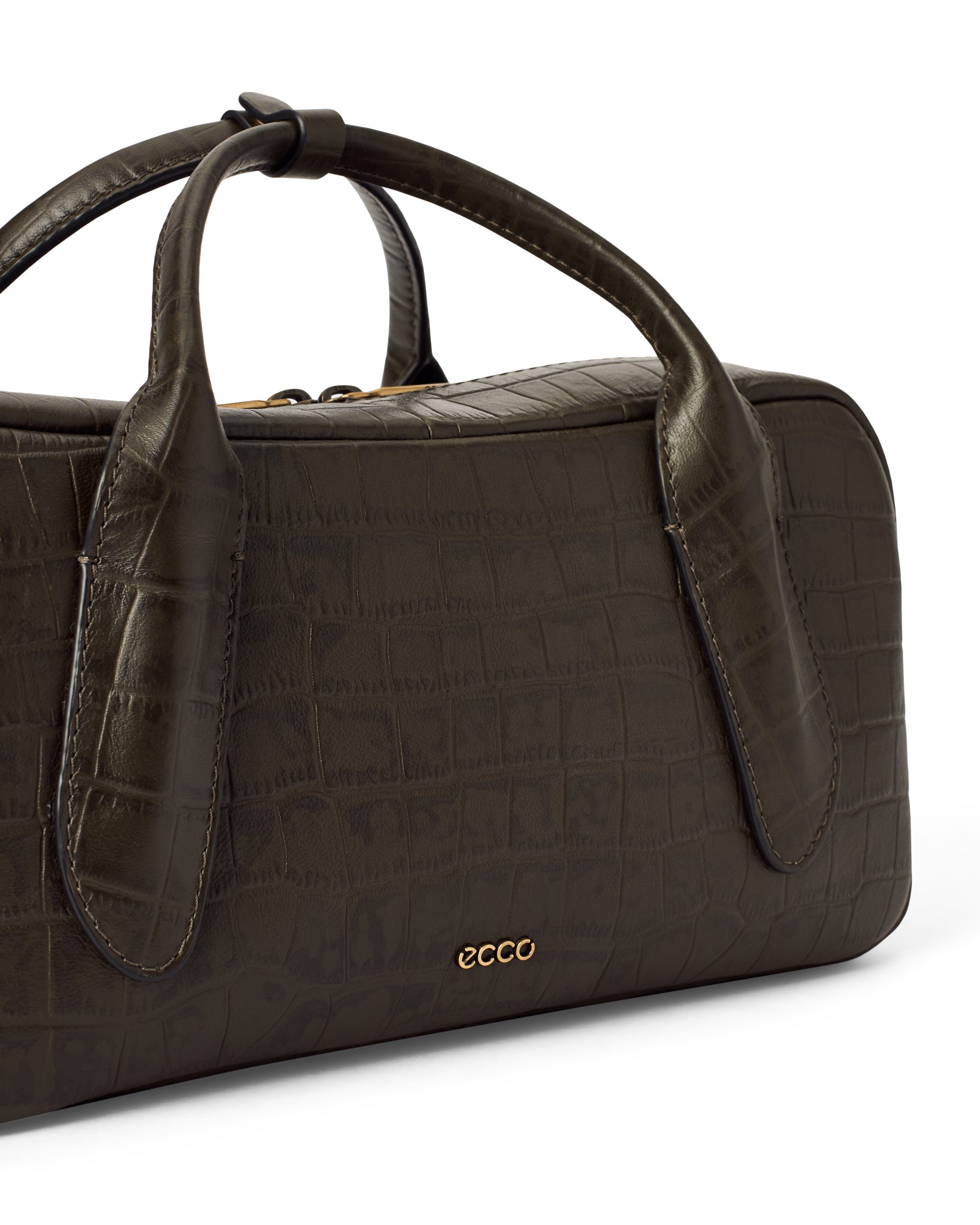ECCO Bowling Bag レザーハンドバッグ - グリーン - Main