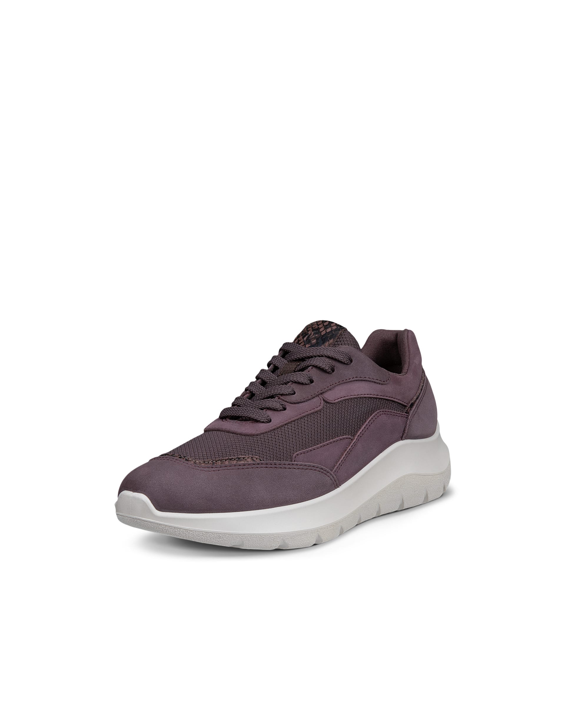 Women's ECCO® VALERIE Nubuck Trainer - Purple - Outside