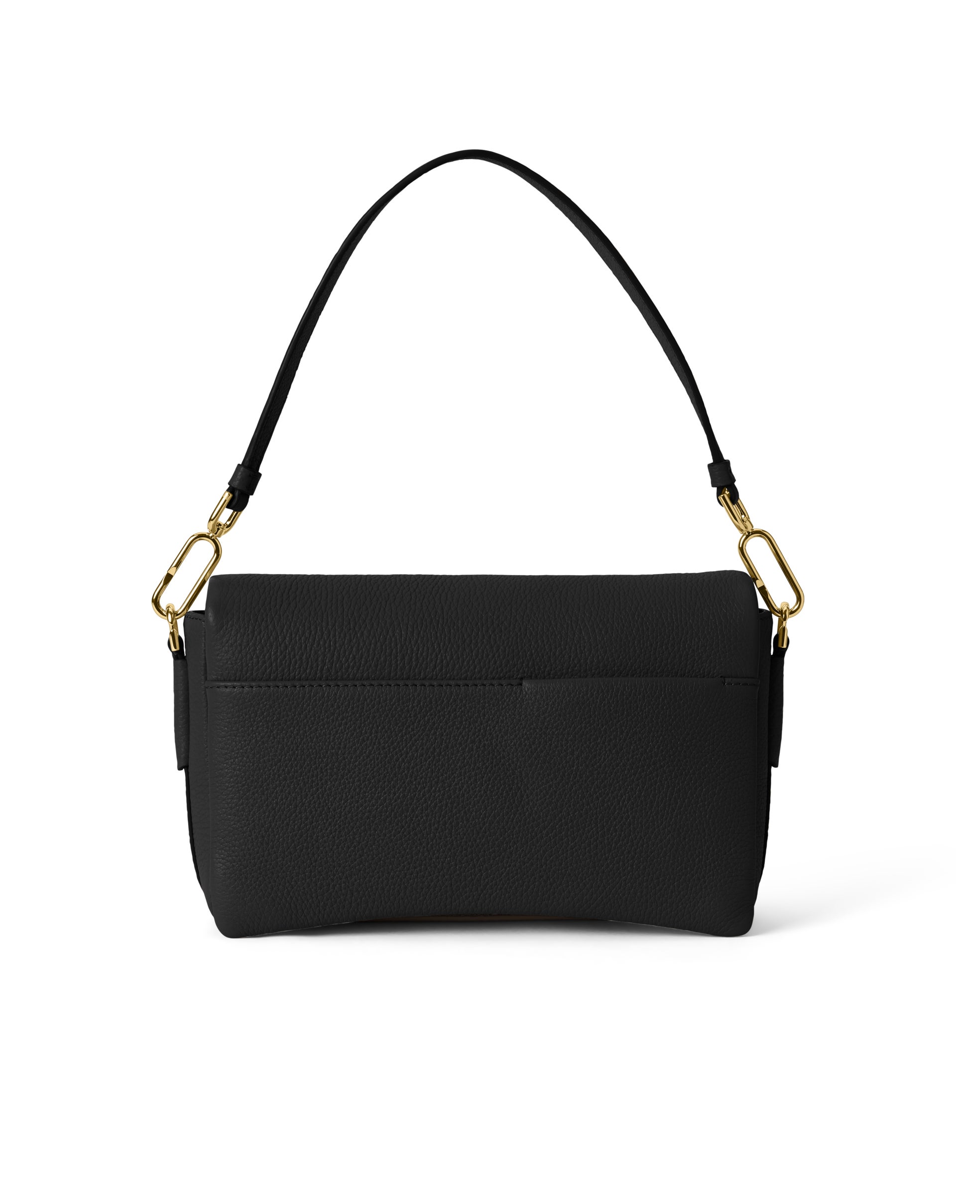 Usnjena torba za čez telo ECCO® Pinch Bag - Črna - Back