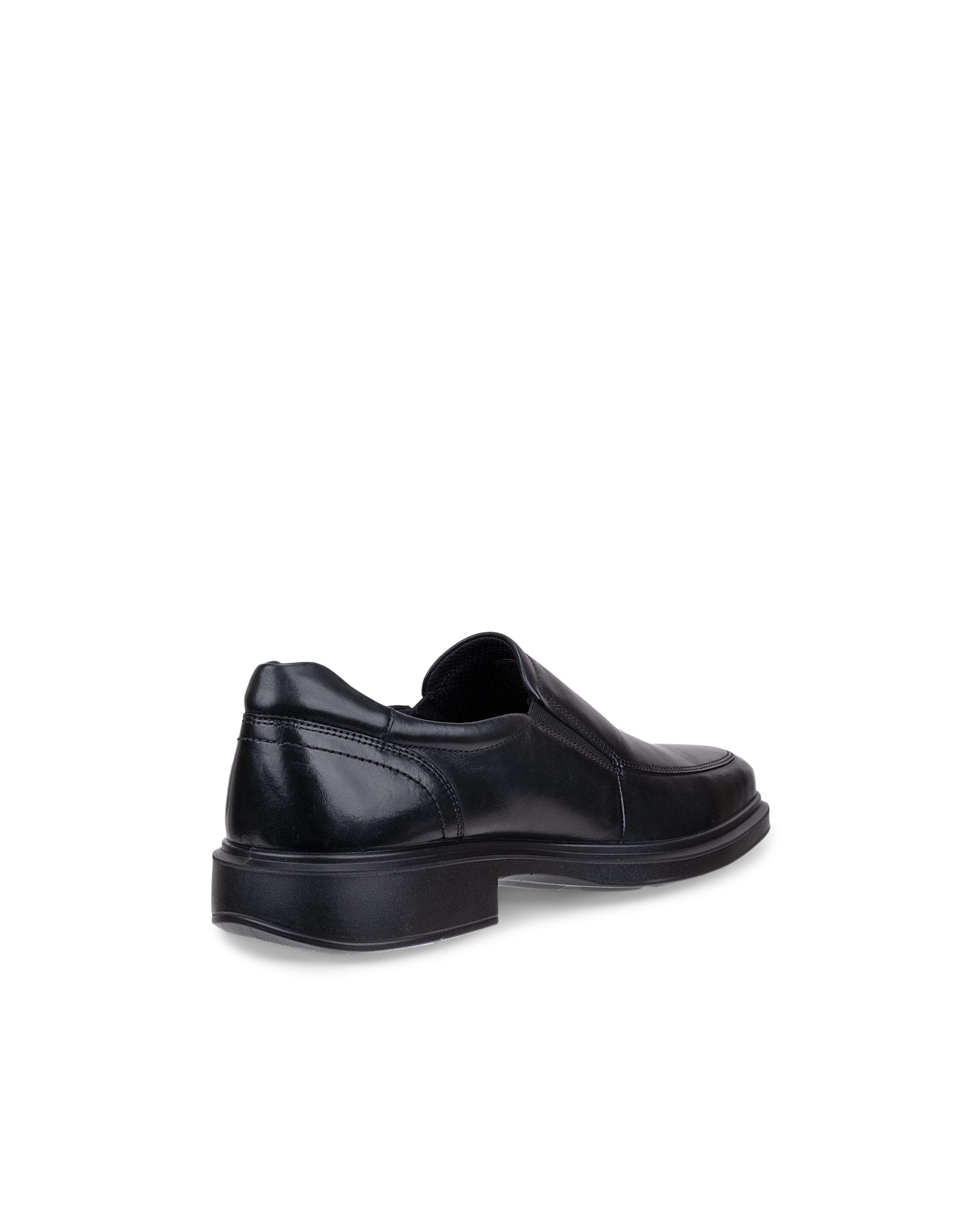 Men's ECCO® Helsinki 2 Leather Slip-On Dress Shoe - Black - Back
