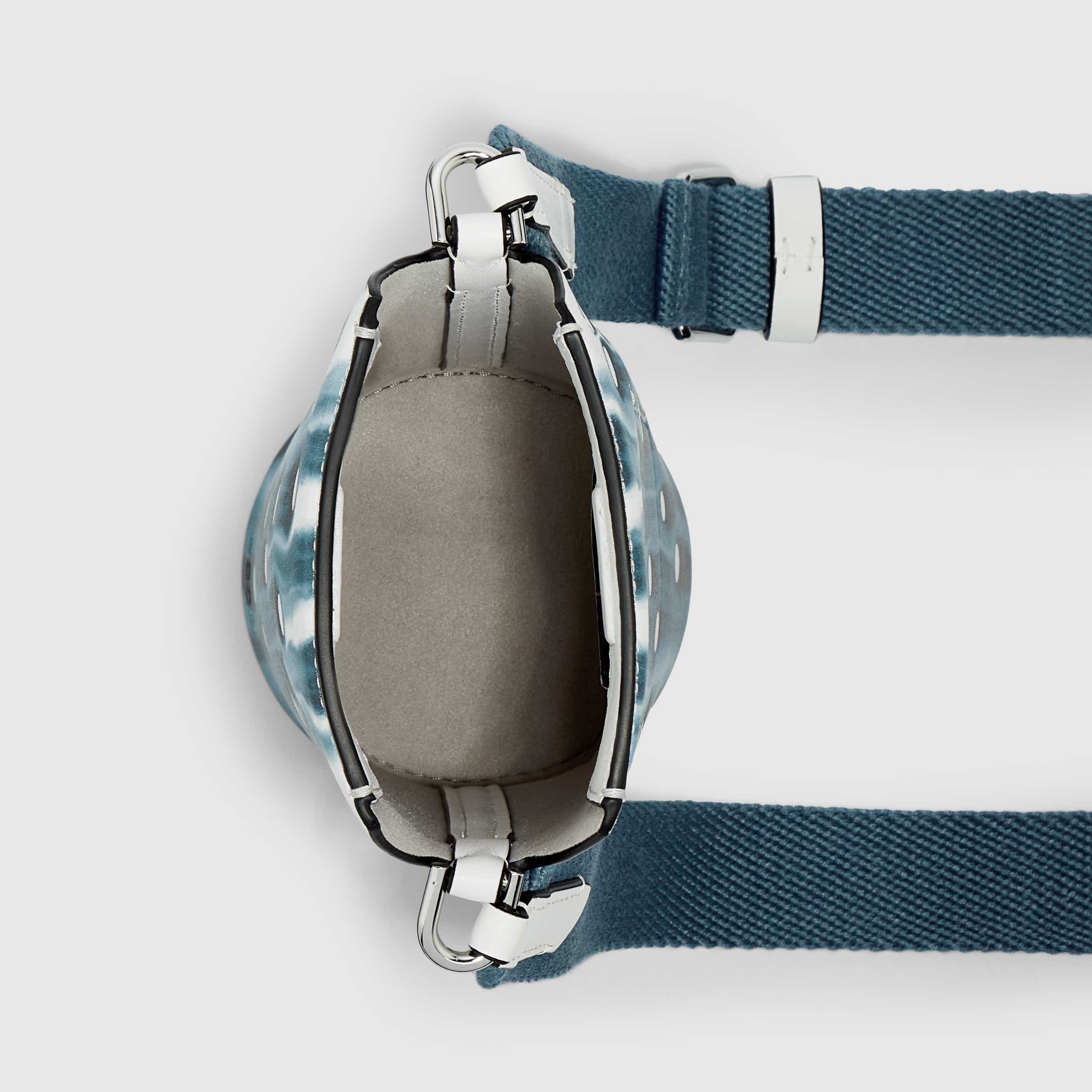 ECCO® Water Pot Leather Crossbody Bag - Blue - Birdeye