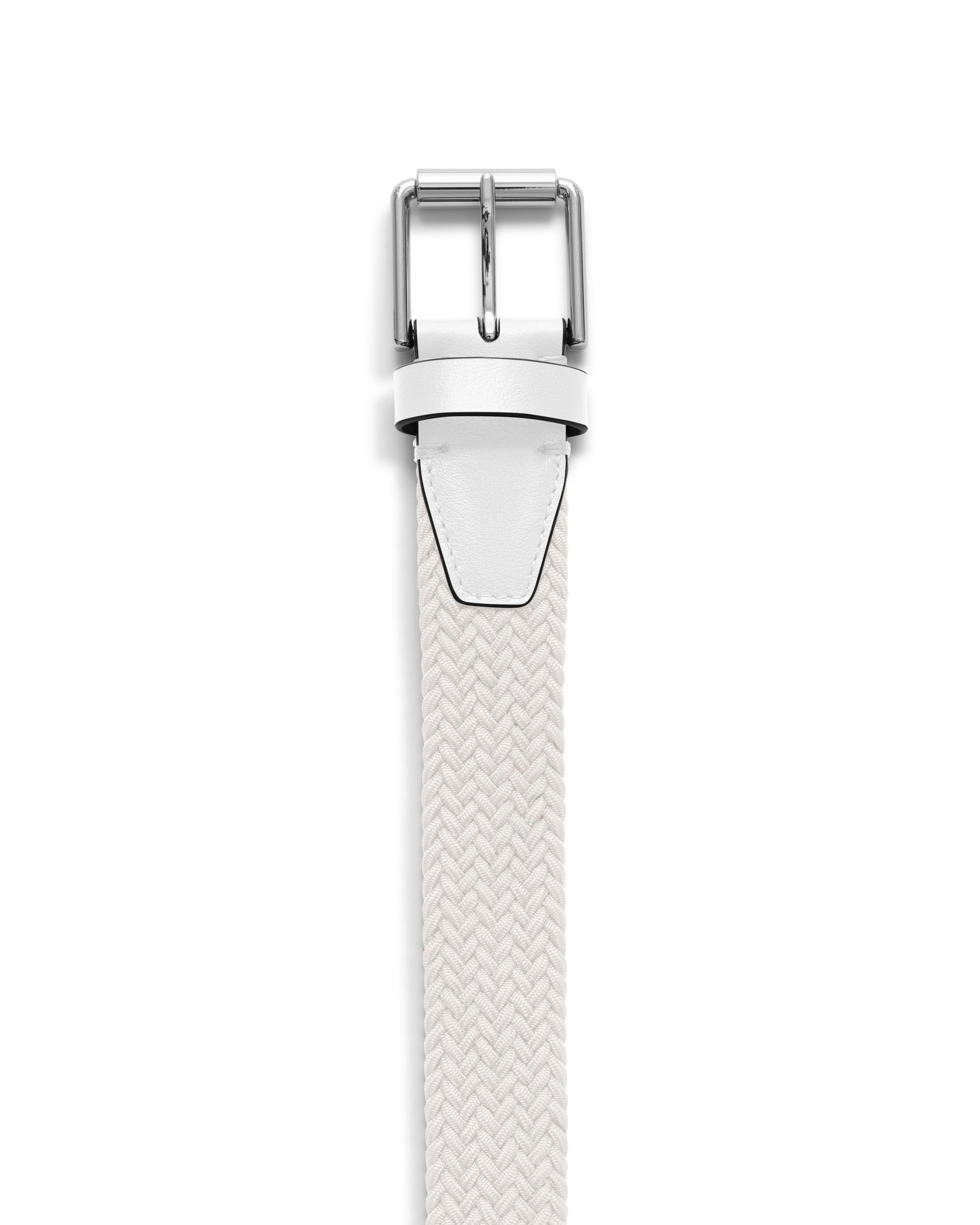 ECCO Belts Golf Braided メンズ テキスタイルベルト - ホワイト - Detail-1