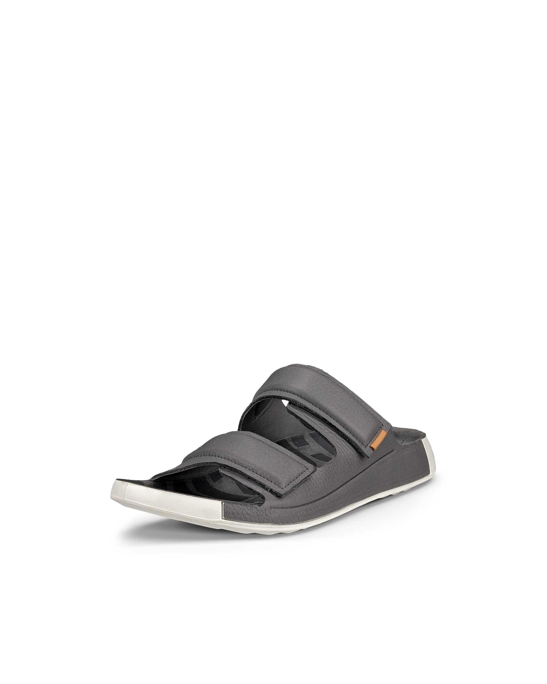 ECCO Cozmo Sandal 60 メンズ レザー2ストラップサンダル - グレー - Main