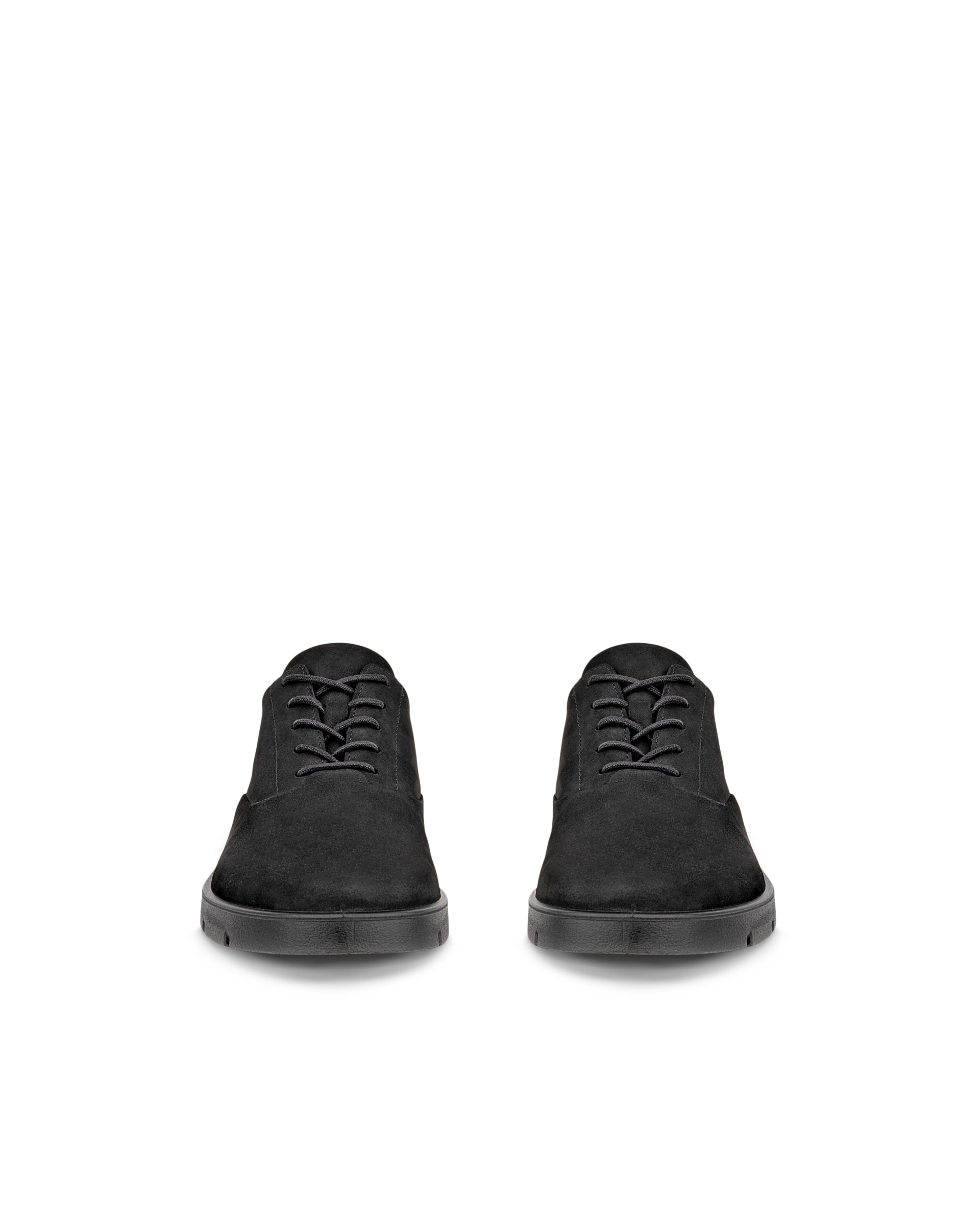 ECCO® Bella ženske cipele od nubuka s vezicama - Crna - Front pair