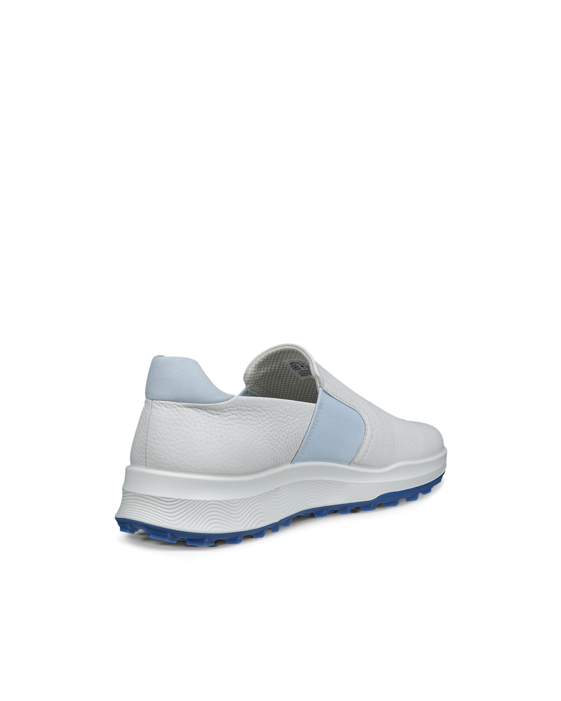 Women's ECCO® Golf Street Vibe Leather Golf Shoe - White - Back