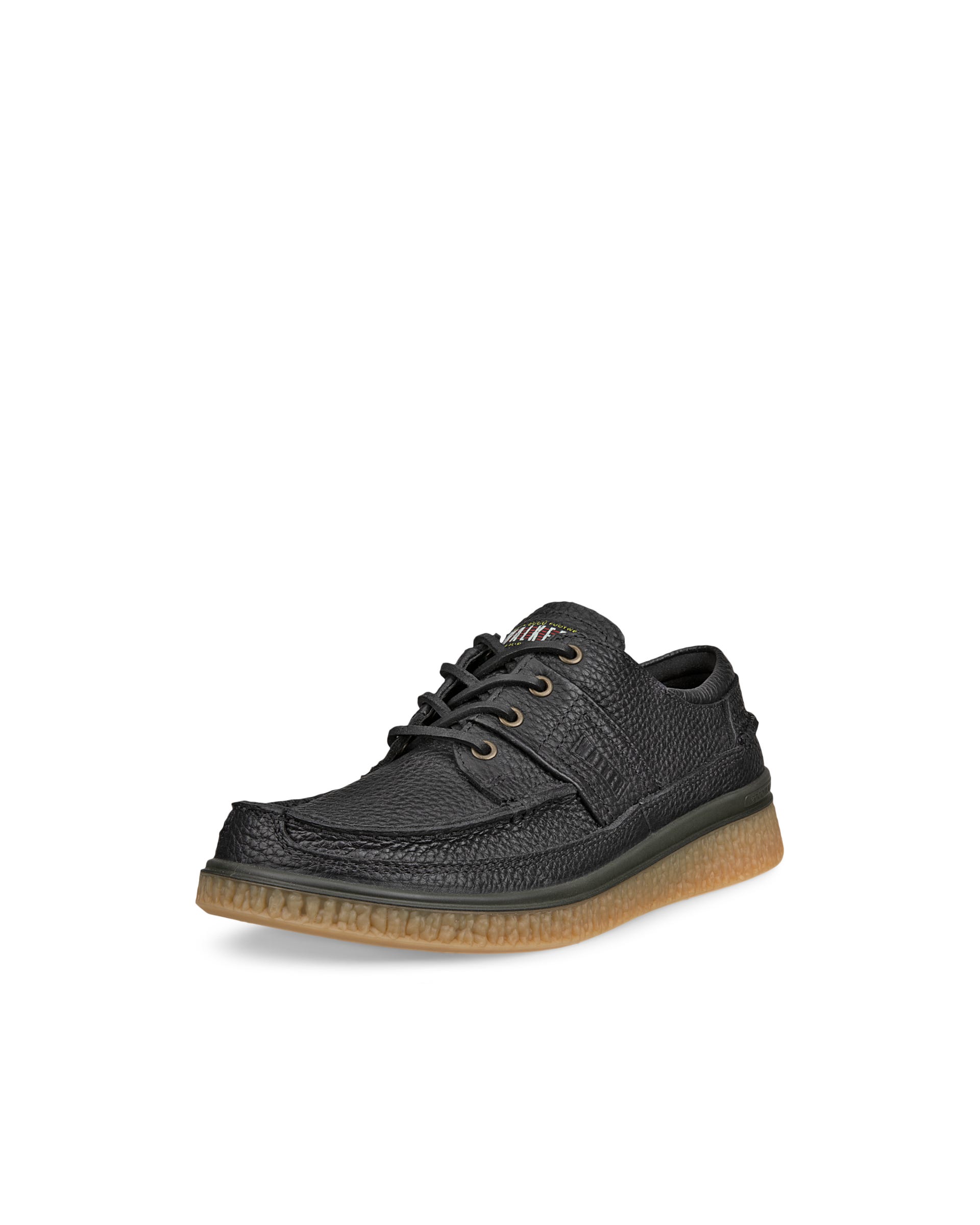 Męskie skórzane buty z ozdobnym szwem ECCO® WALKER 3.0 - Czarny - Main