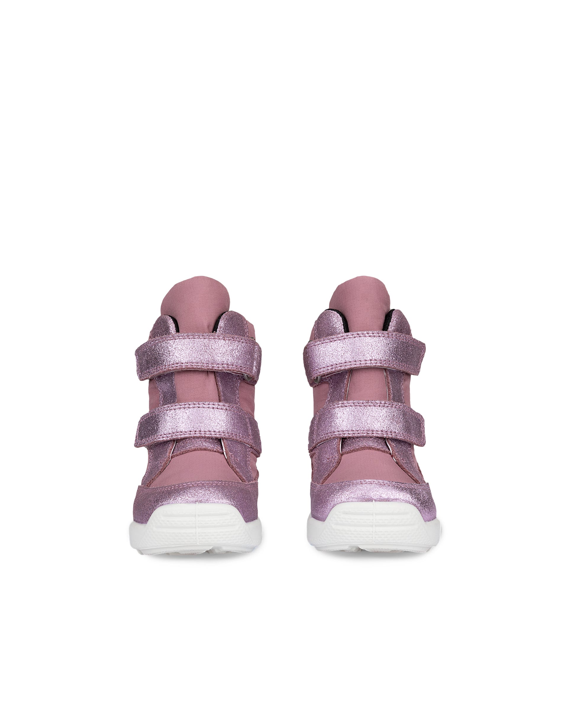 ECCO® URBAN MINI Halvhög mockakänga med Gore-Tex barn - Rosa - Front pair