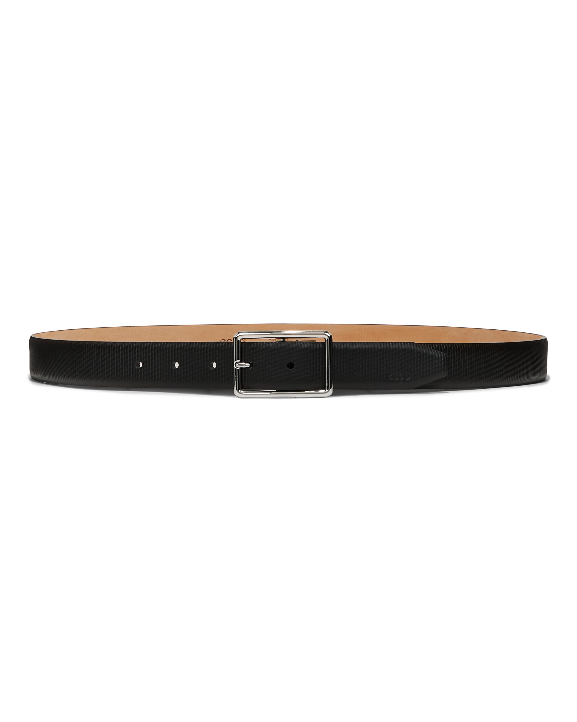 ECCO Belts Formal Italian Textured メンズ レザーベルト - ブラック - Main
