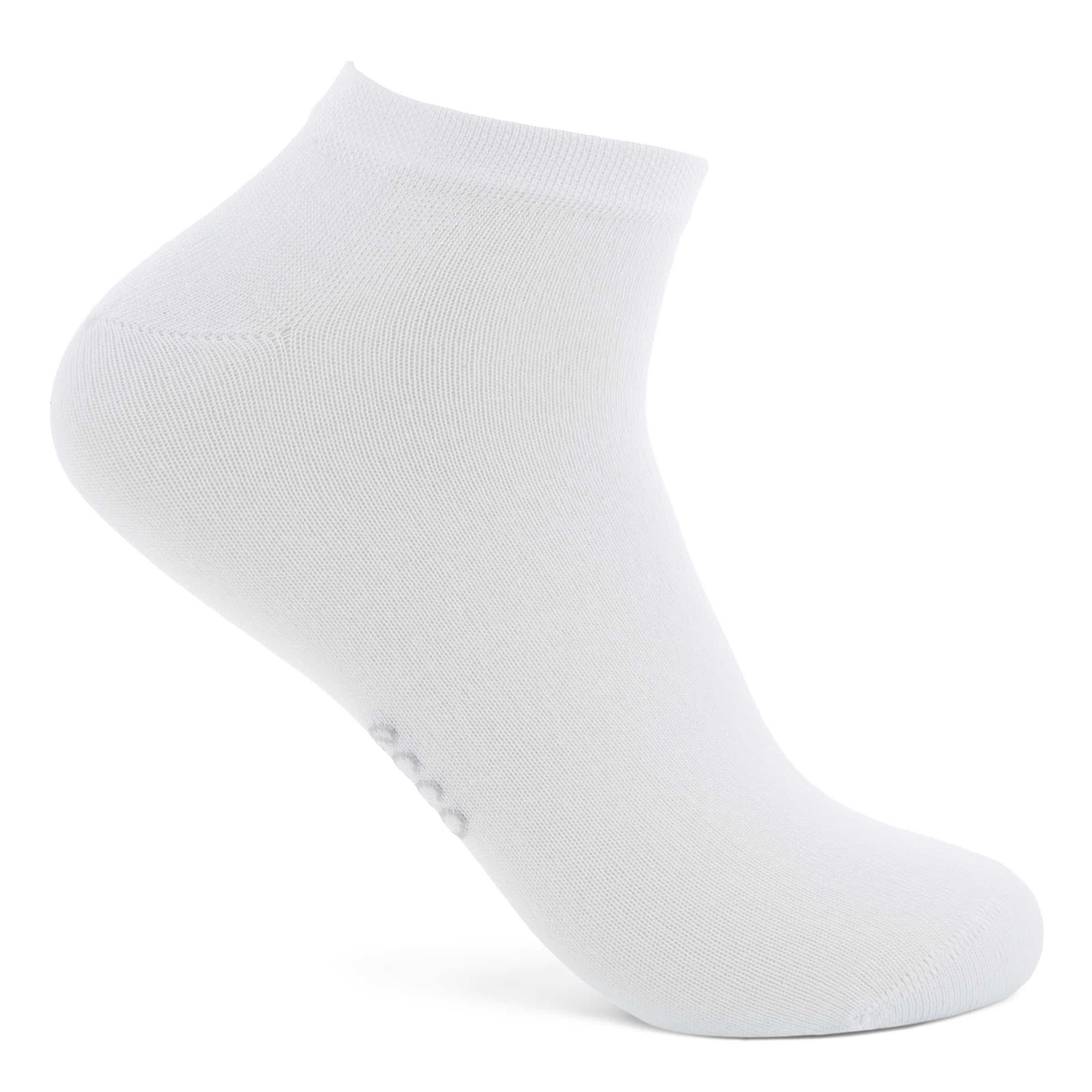 Unisex ECCO® Soft Touch No-Show Socks (2-Pack) - White - Detail-1