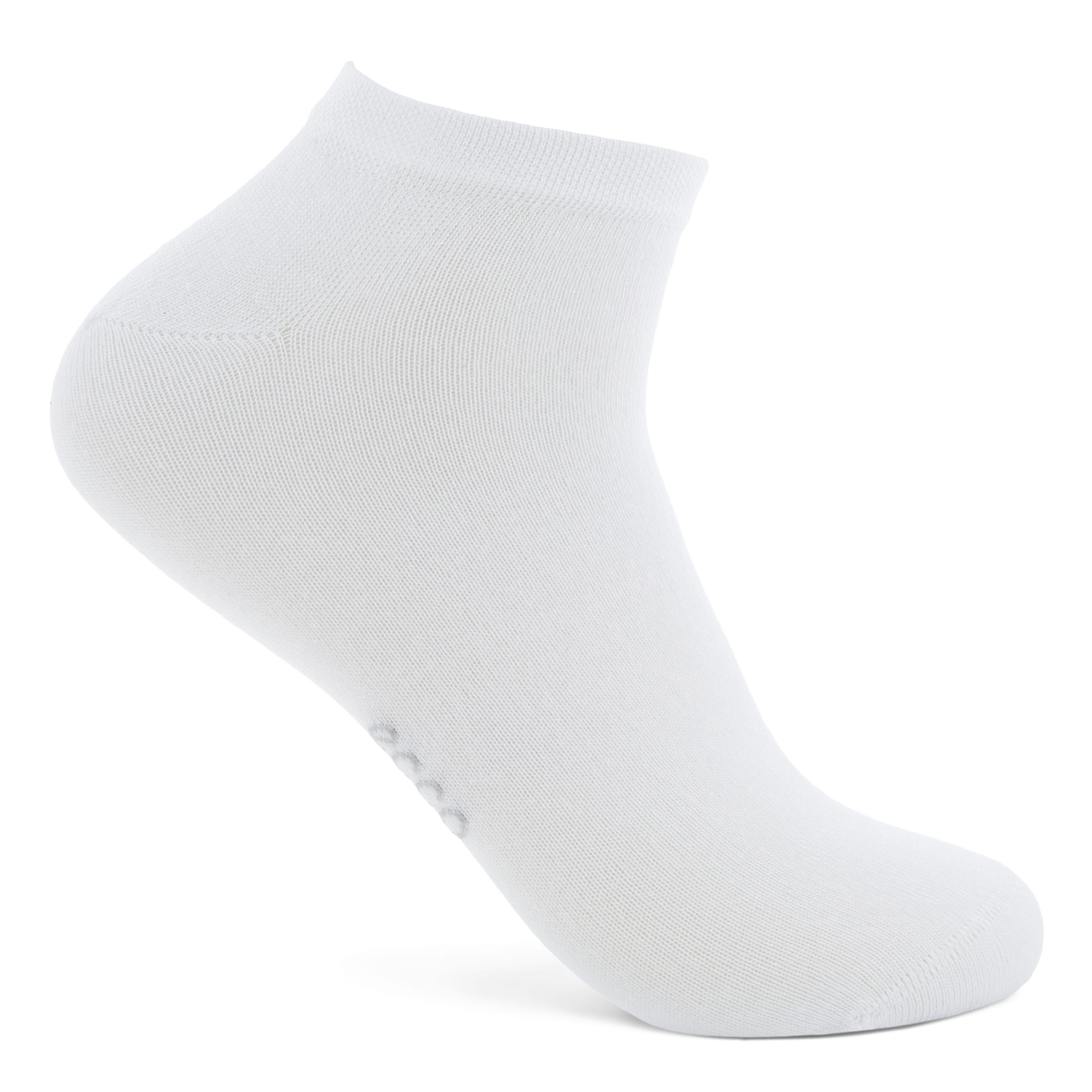 Unisex ECCO® Soft Touch No-Show Socks (2-Pack) - White - Detail-1