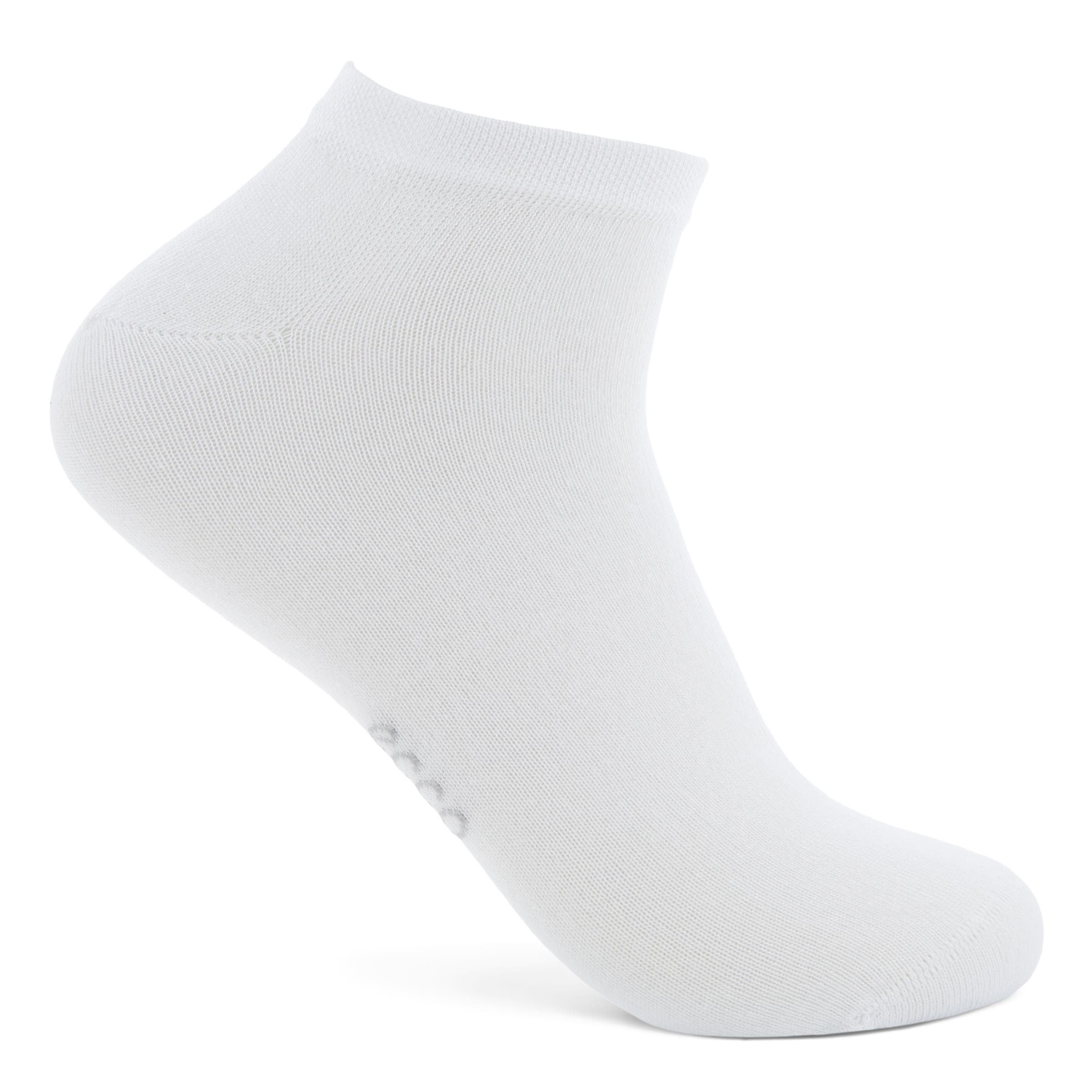 Unisex ECCO® Soft Touch No-Show Socks (2-Pack) - White - Detail-1