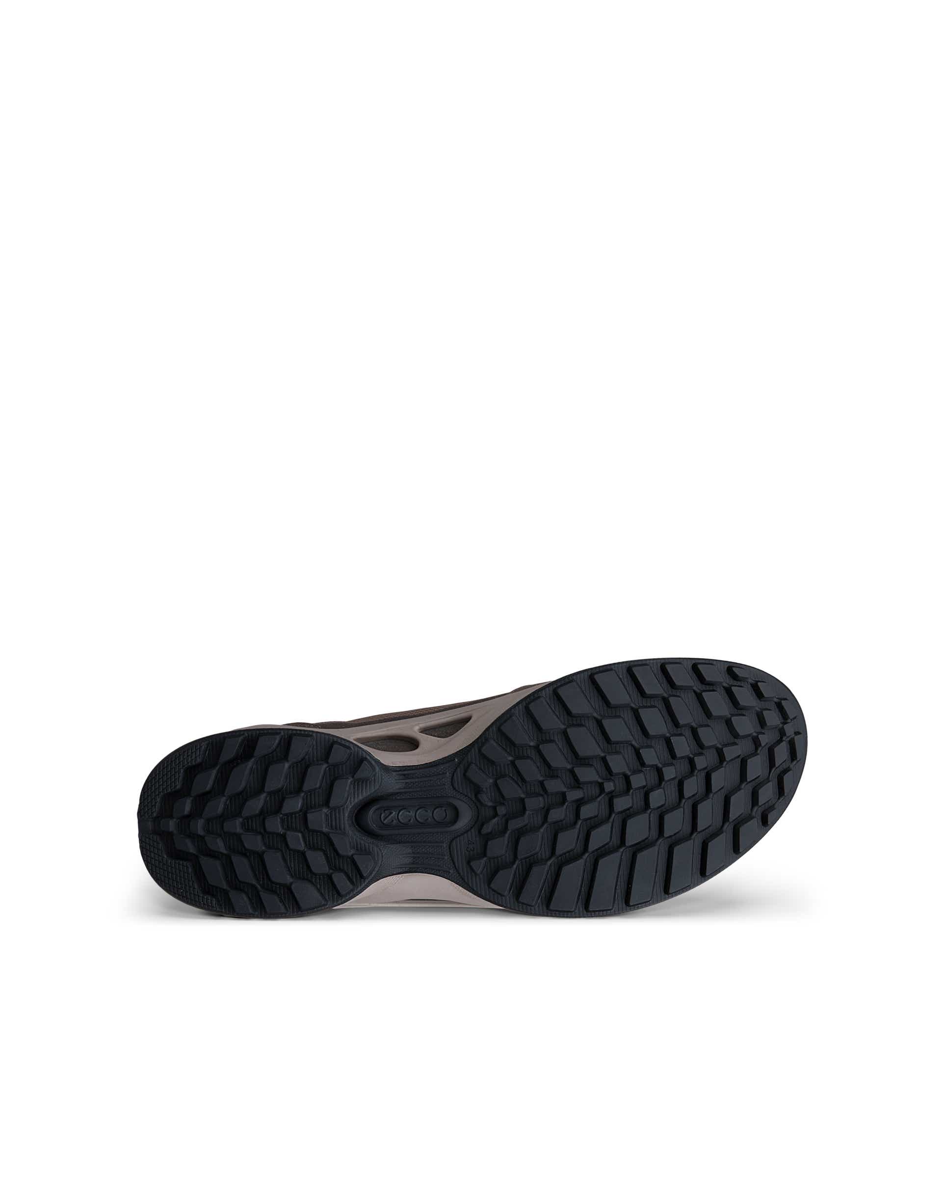 Men's ECCO® BIOM ENERGI Leather & Textile Trainer - Brown - Sole