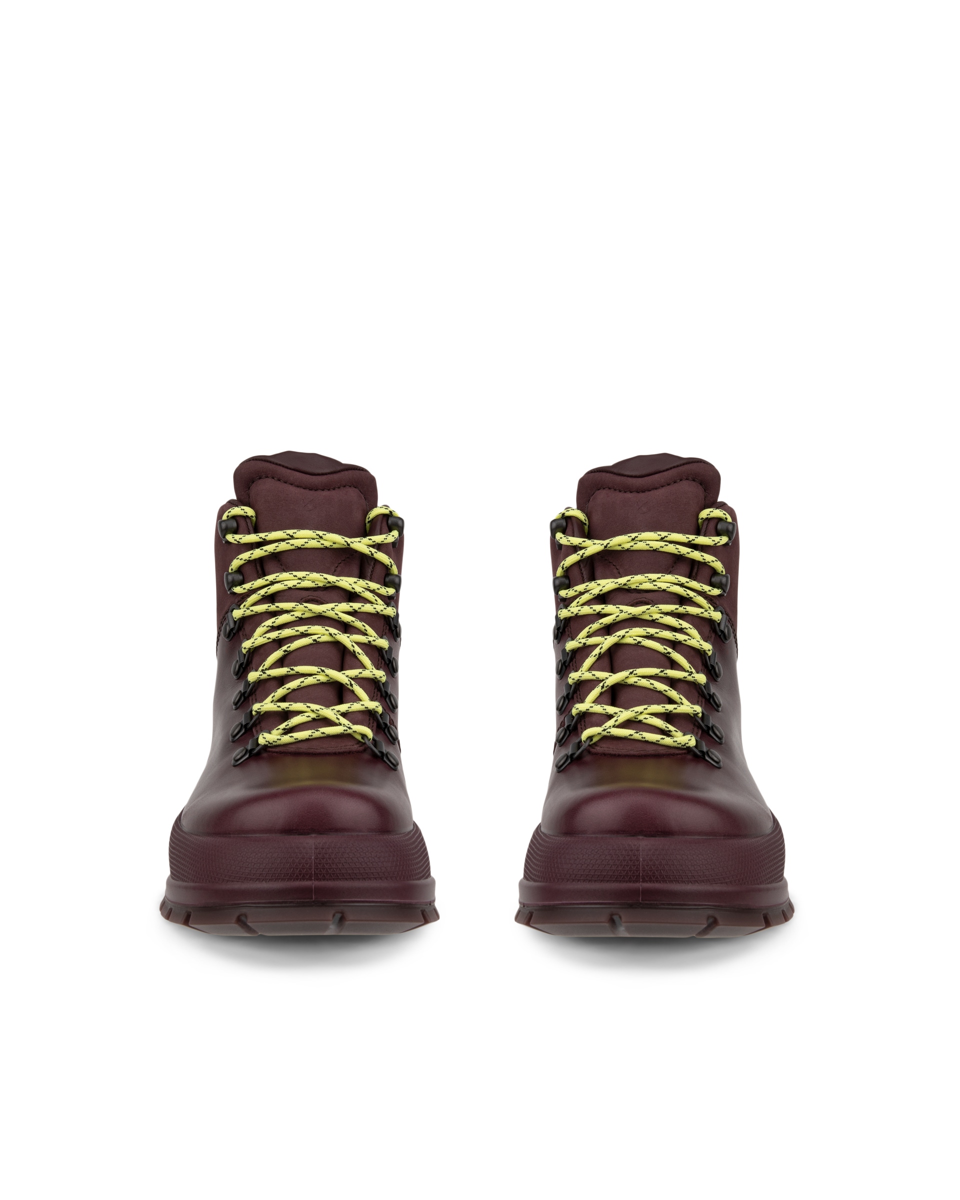 ECCO® Track 30 bottes de pluie en cuir à lacet pour femme - Violet - Front pair