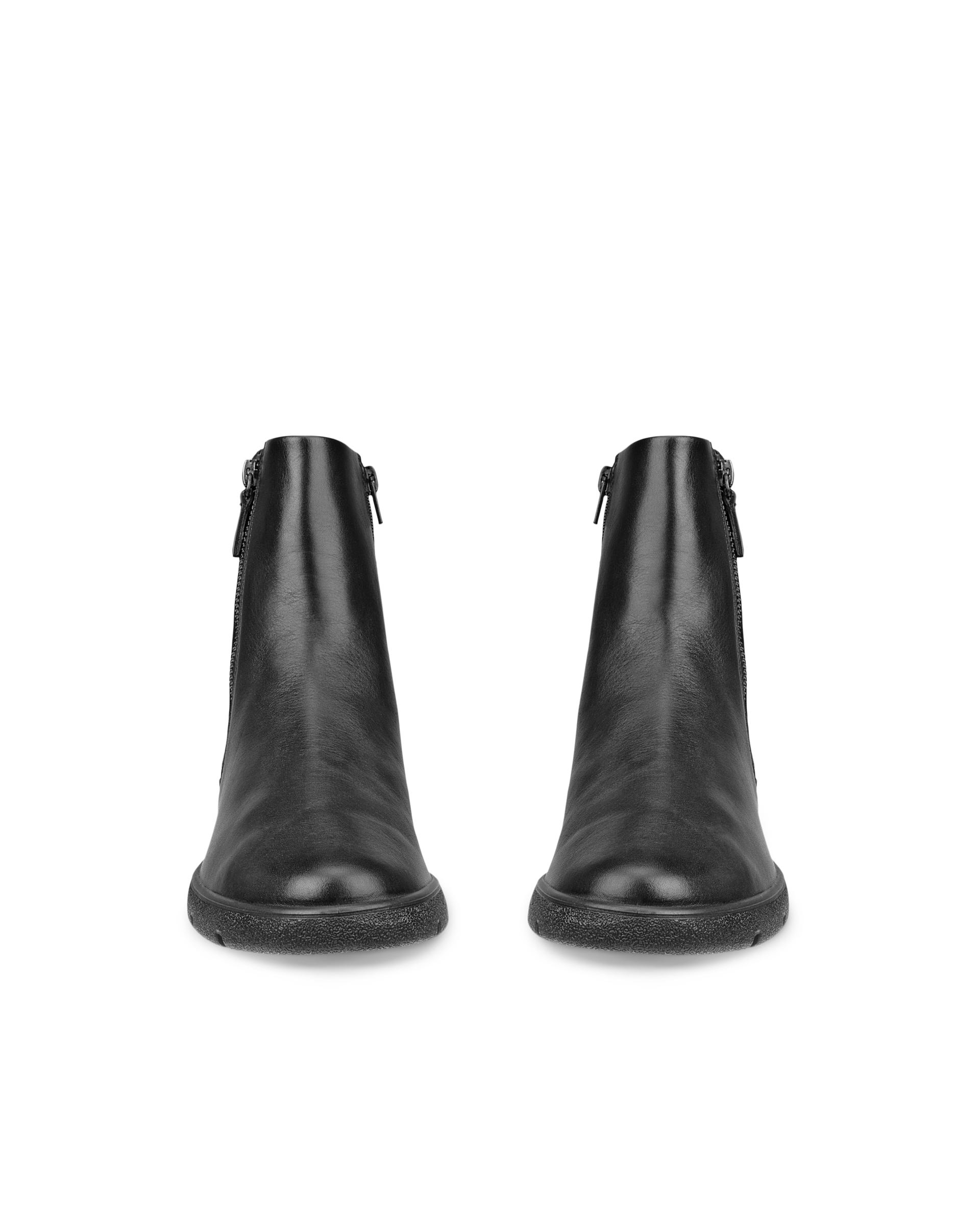 ECCO® BELLA 2 ādas zābaciņi ar rāvējslēdzēju sievietēm - Melns - Outside