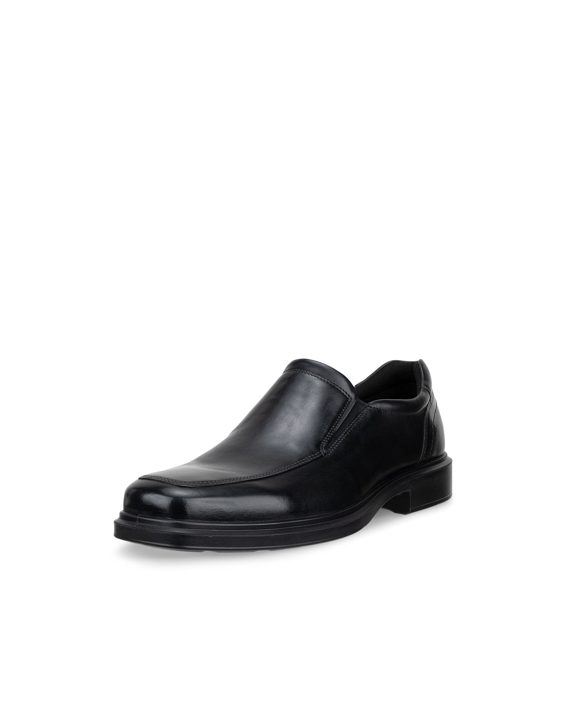 Men's ECCO® Helsinki 2 Leather Slip-On Dress Shoe - Black - Main