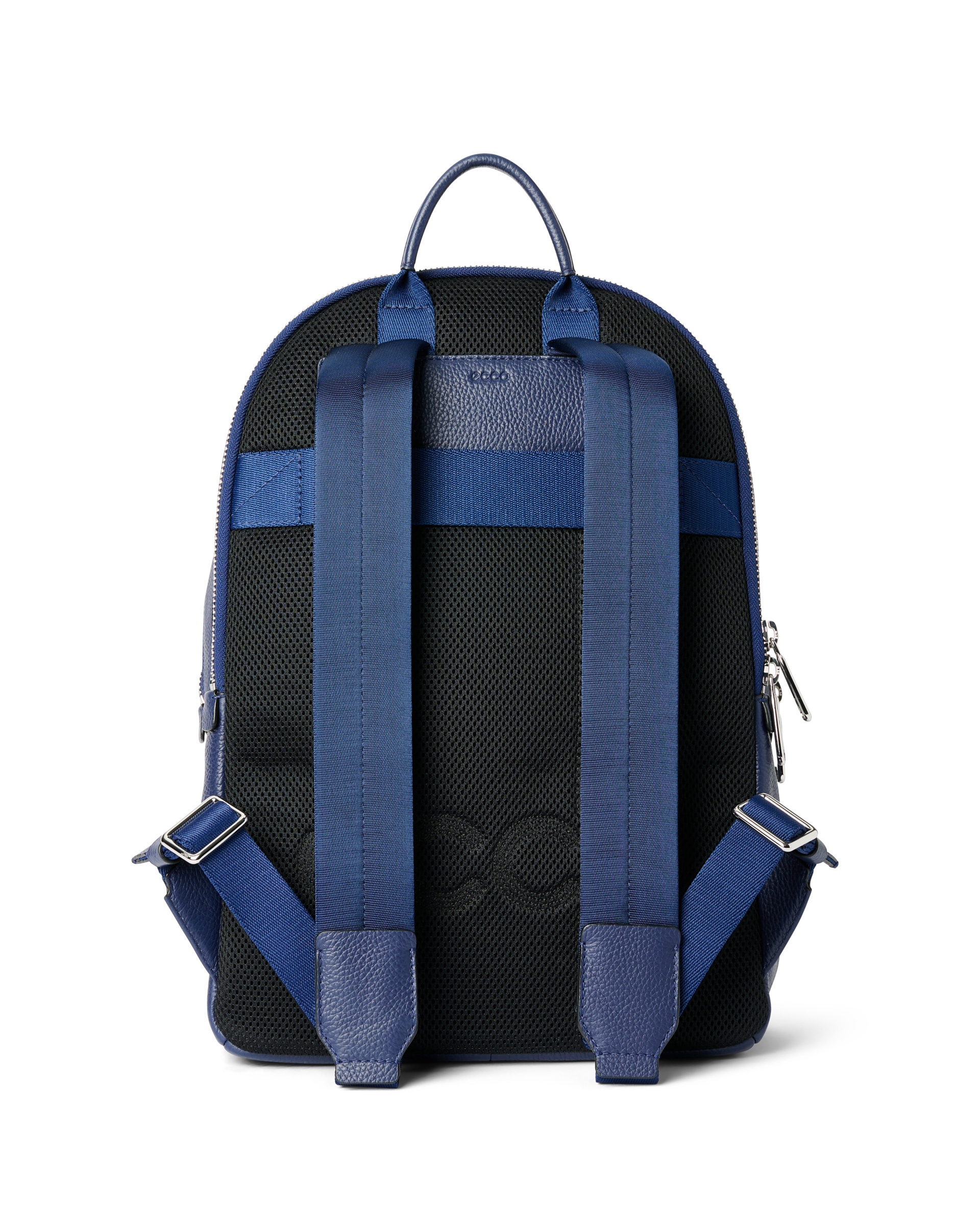 ECCO® Round Pack Leren rugzak - Blauw - Back