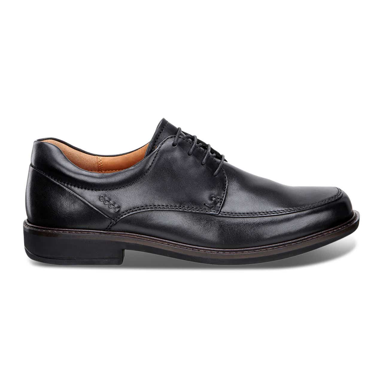 Men's ECCO® Holton Leather Apron Derby Shoe - Black - Outside