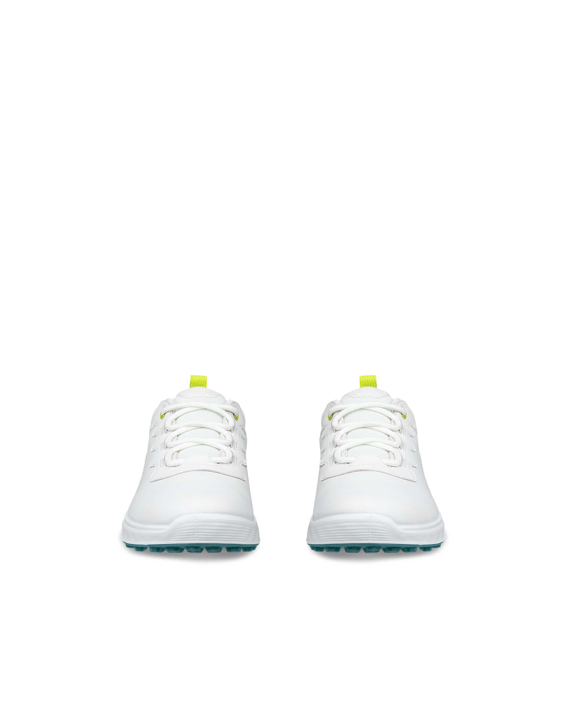 Women's ECCO® Golf S-Casual Leather Waterproof Golf Shoe - White - Front pair