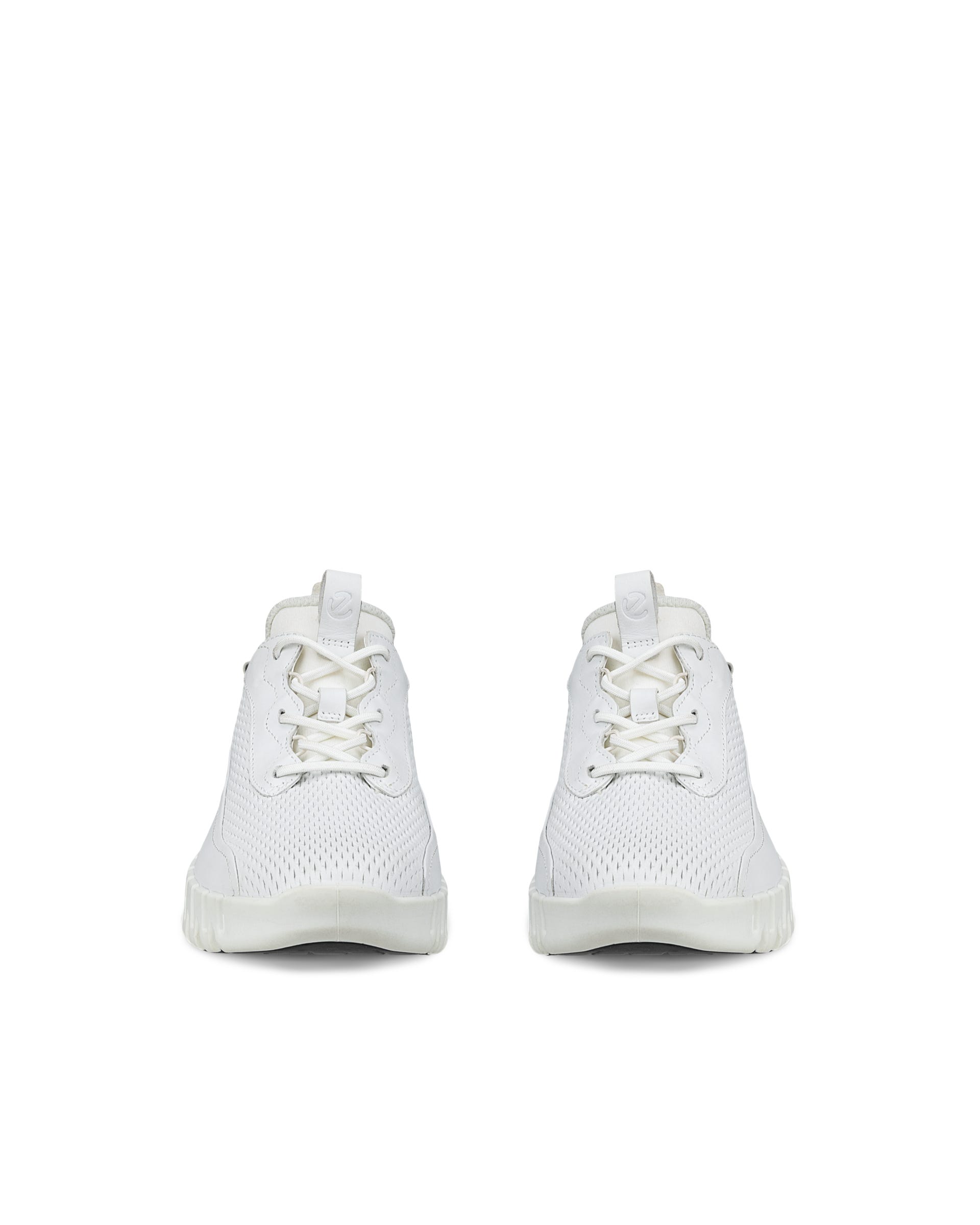 Women's ECCO® Gruuv Leather Sneaker - White - Front pair