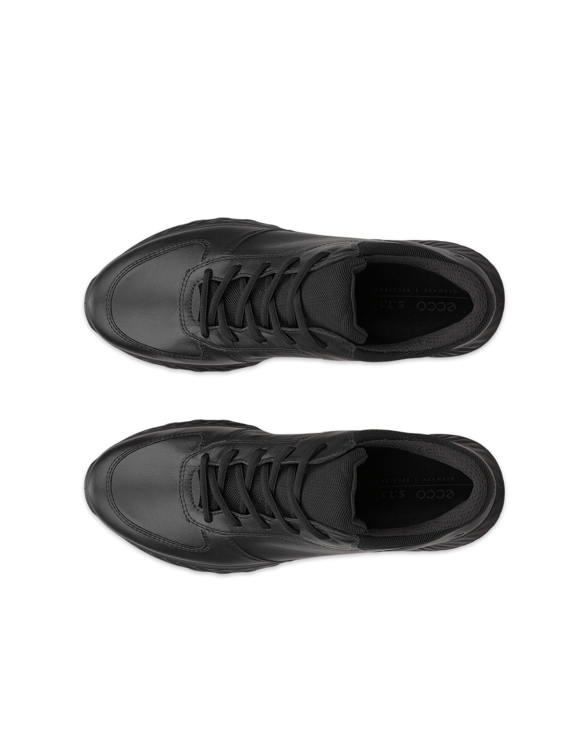 Dámské kožené outdoorové Gore-Tex tenisky ECCO® Exostride - Černá - Top left pair