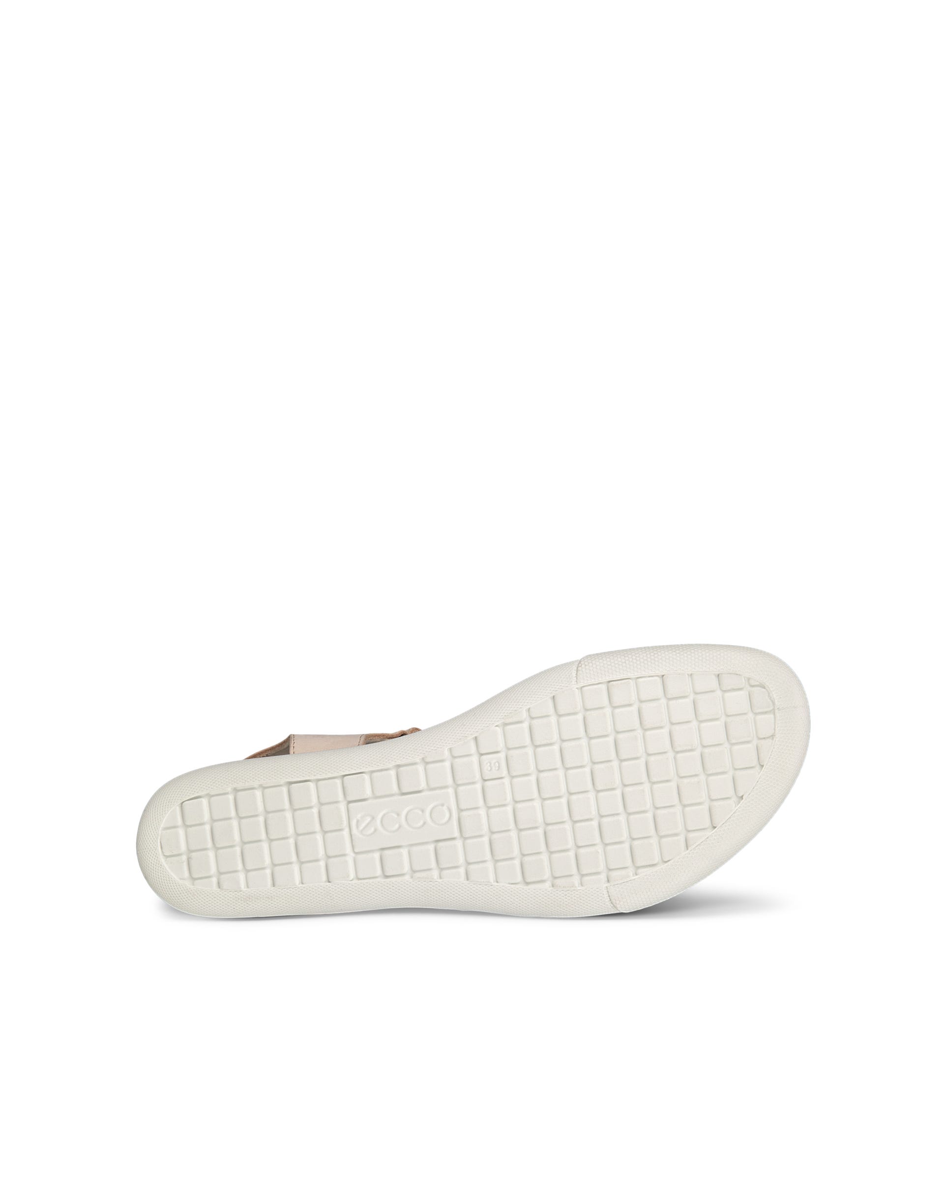 Women's ECCO® Damara Leather Sandal - Beige - Sole