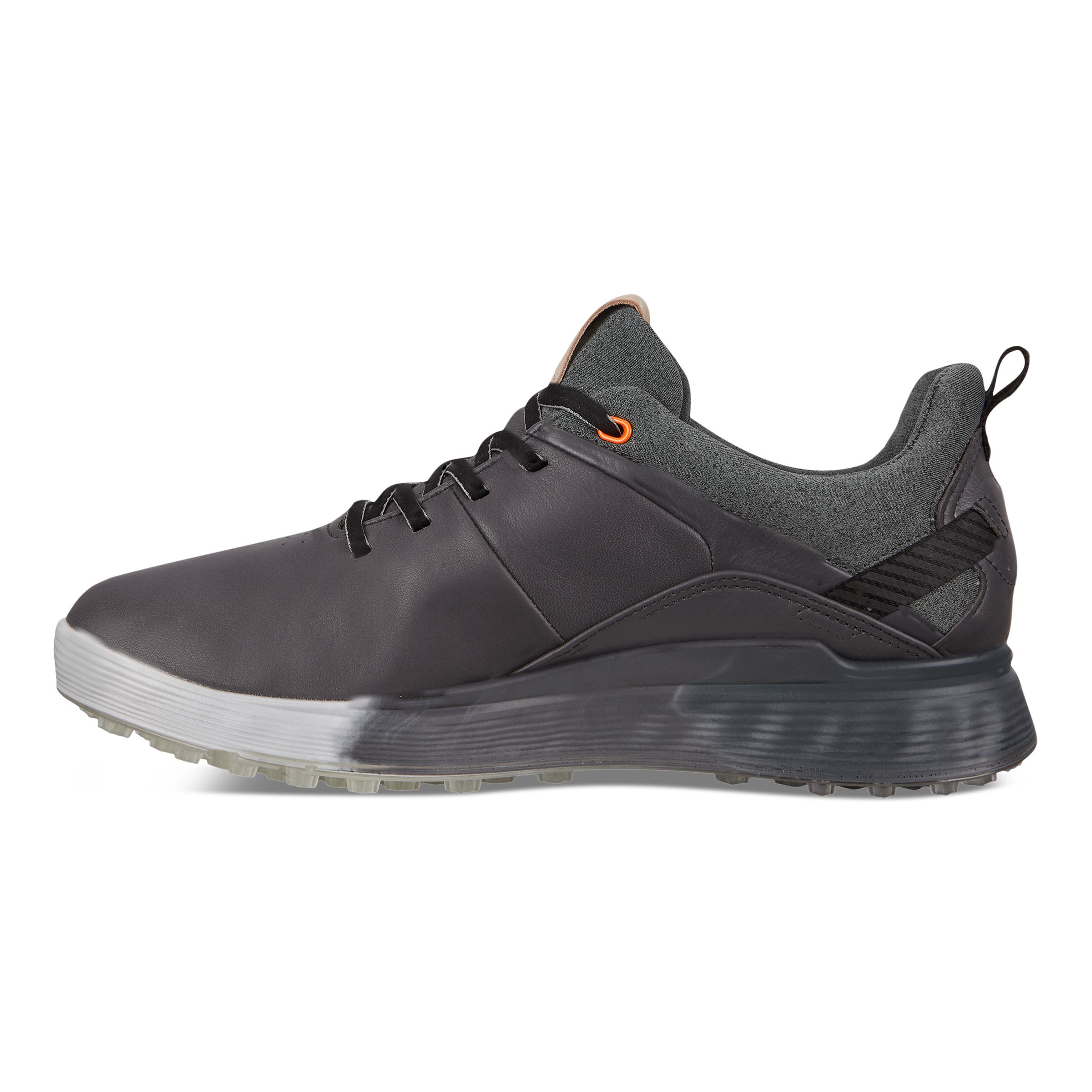 Men's ECCO® Golf S-Three Leather Gore-Tex Shoe - Grey - Inside