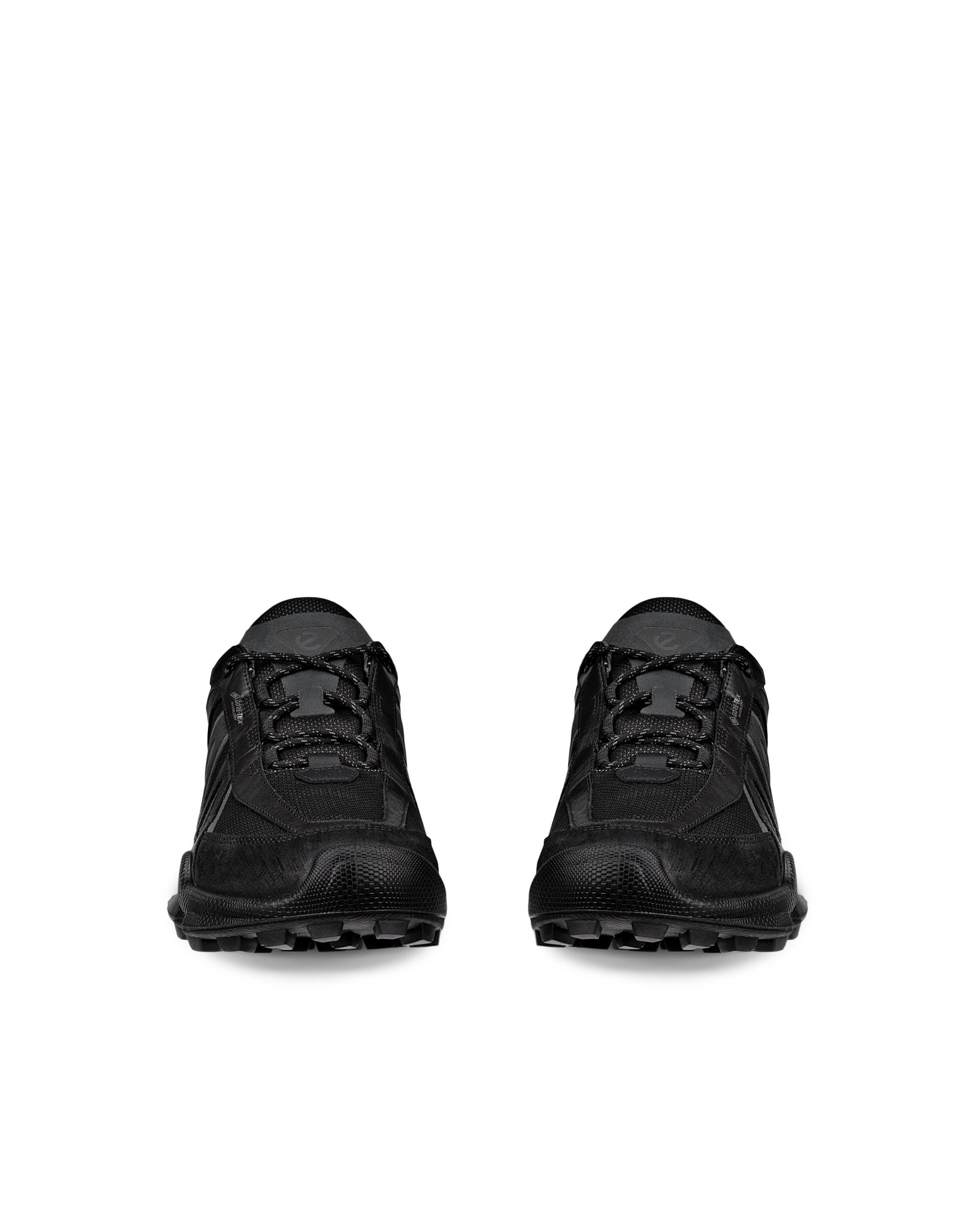 Men's ECCO® BIOM C-TRAIL Textile Gore-Tex Trainer - Black - Front pair