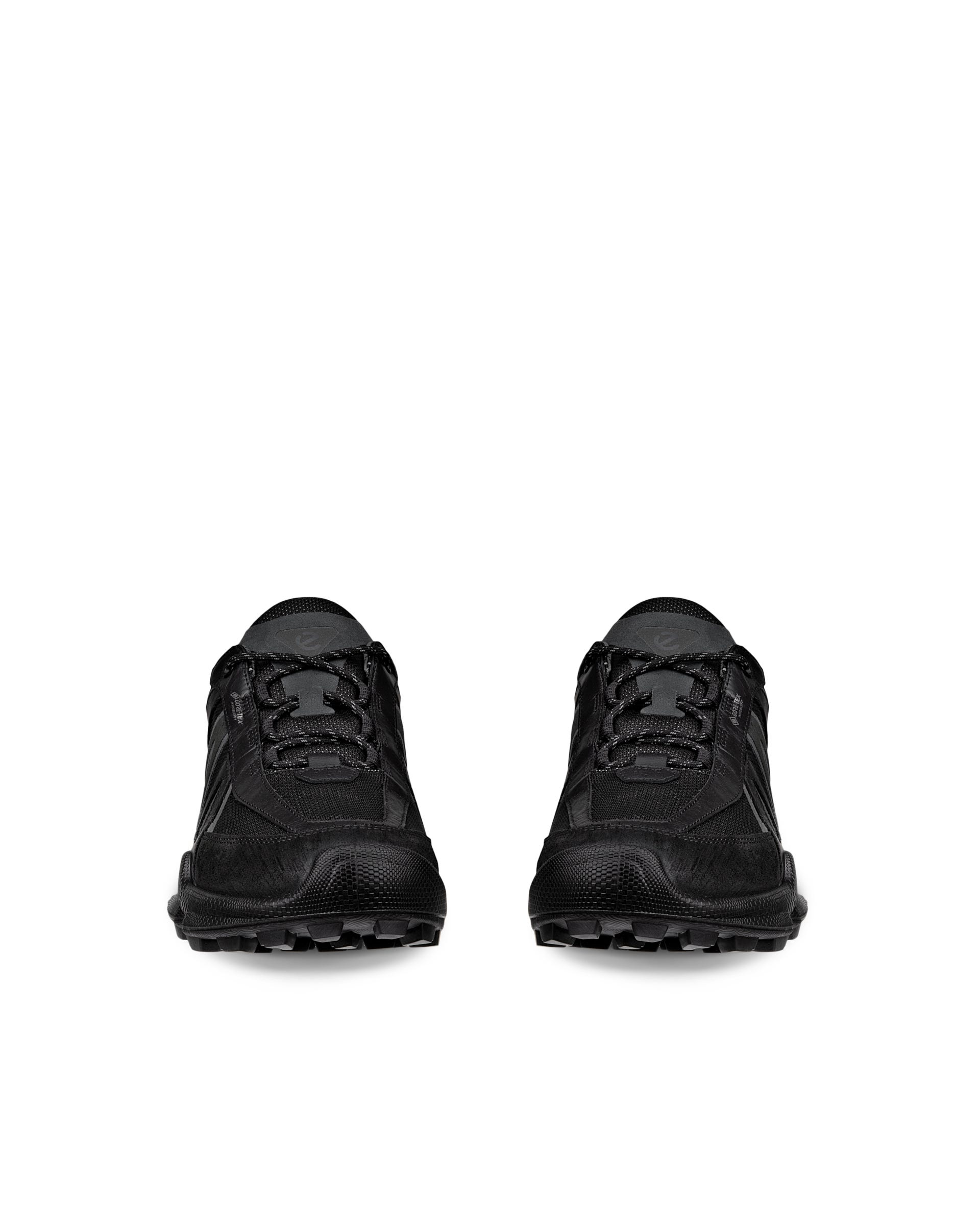 ECCO BIOM C-TRAIL MEN メンズ レザースニーカー - ブラック - Front pair