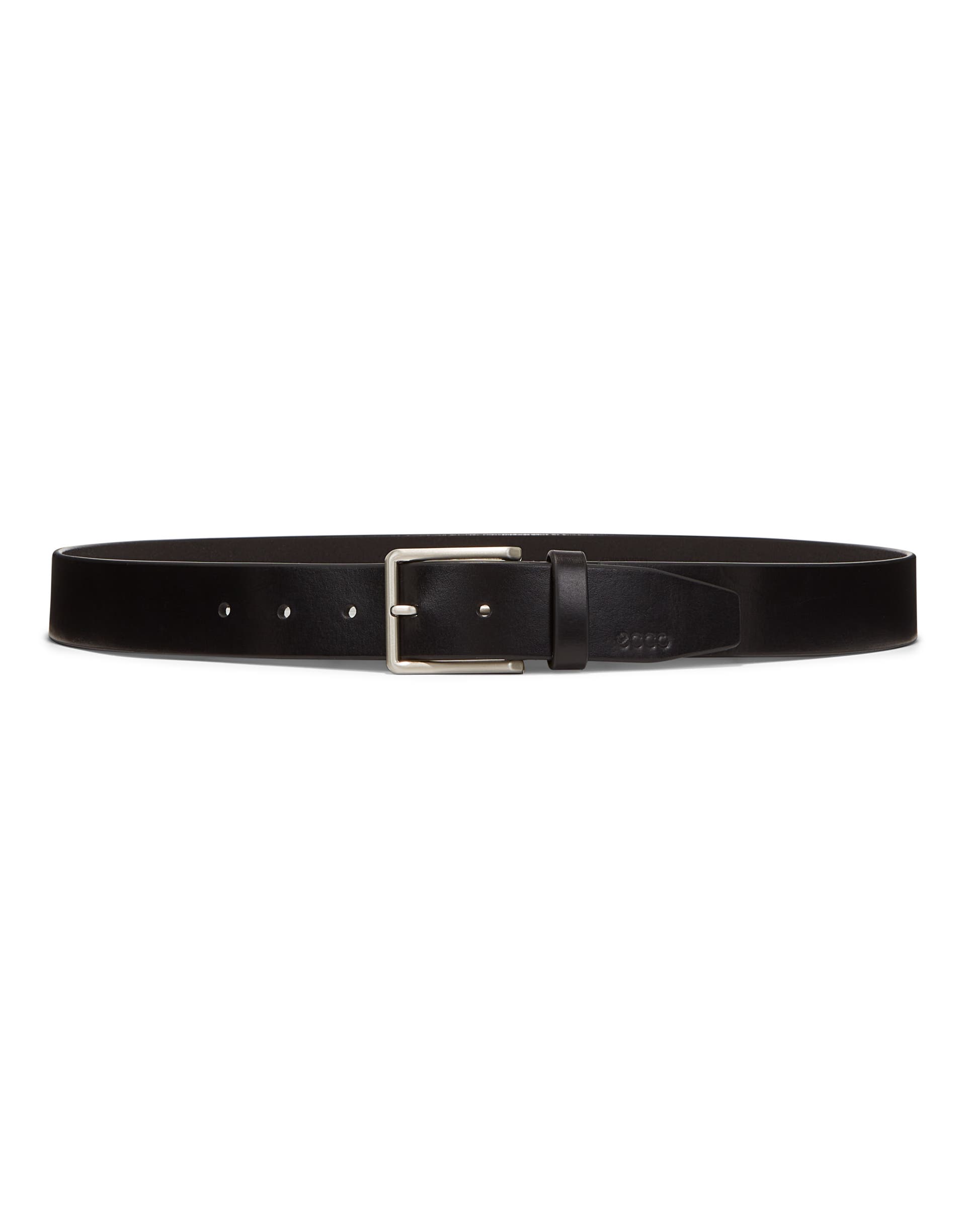 Men's ECCO® Casual Leather Belt - Black - Main
